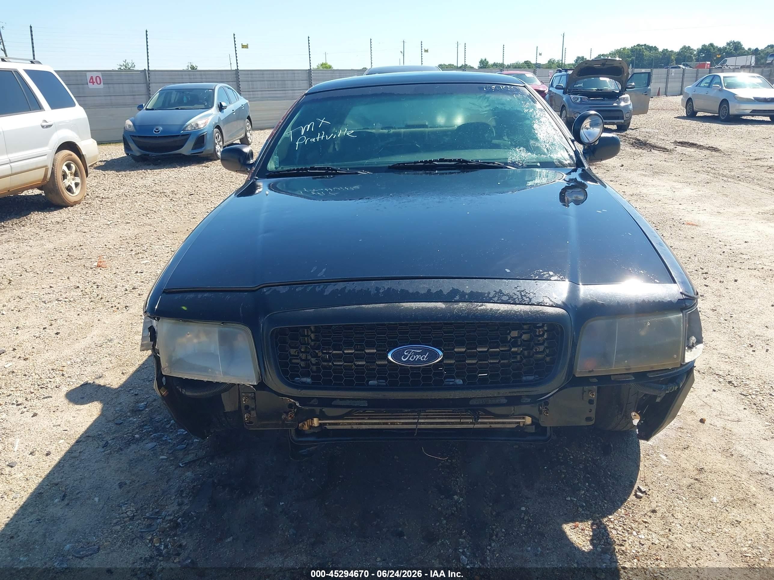 2009 Ford Crown Victoria Police Interceptor Black vin: 2FAHP71V29X102213