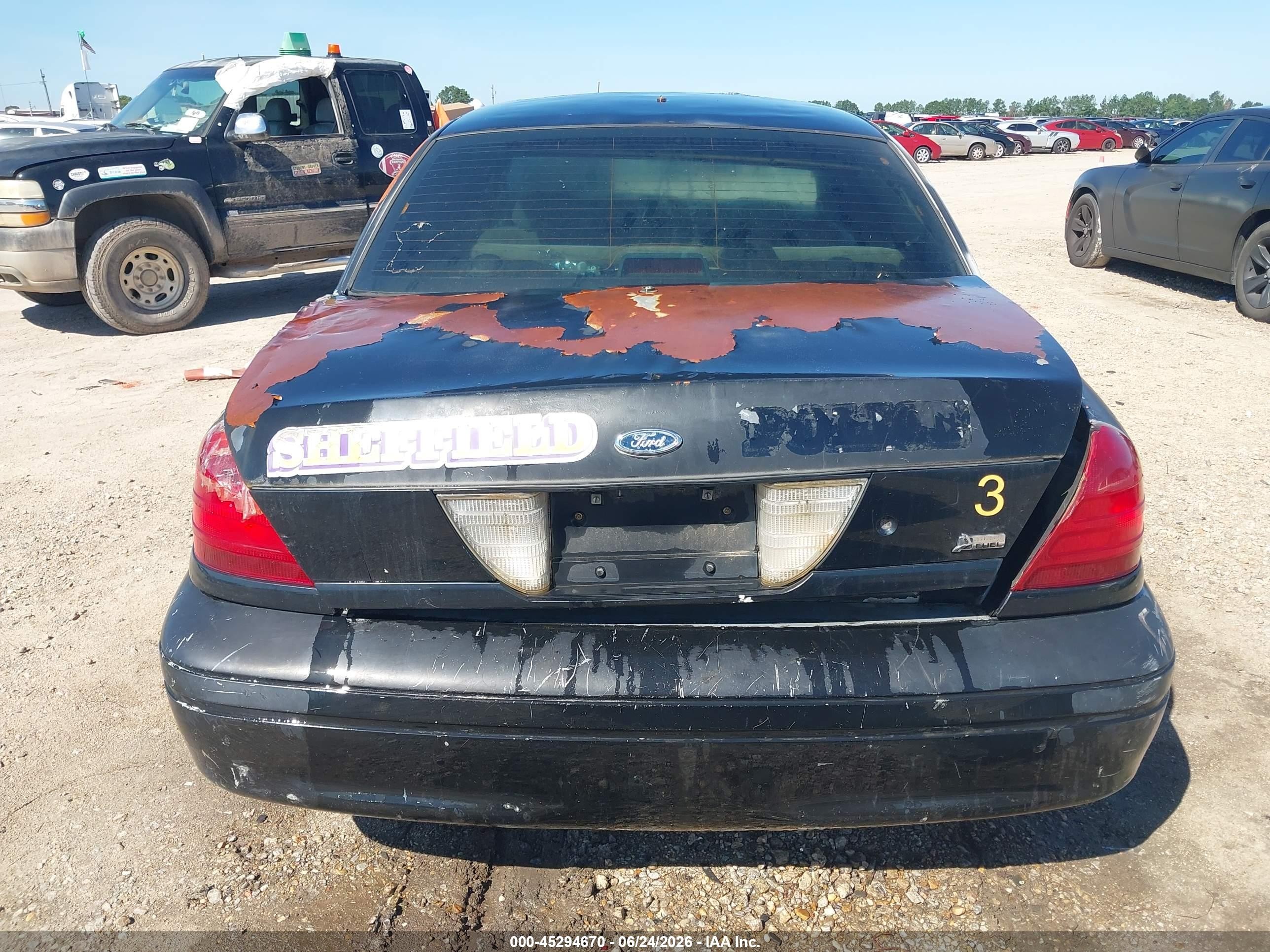 2009 Ford Crown Victoria Police Interceptor Black vin: 2FAHP71V29X102213