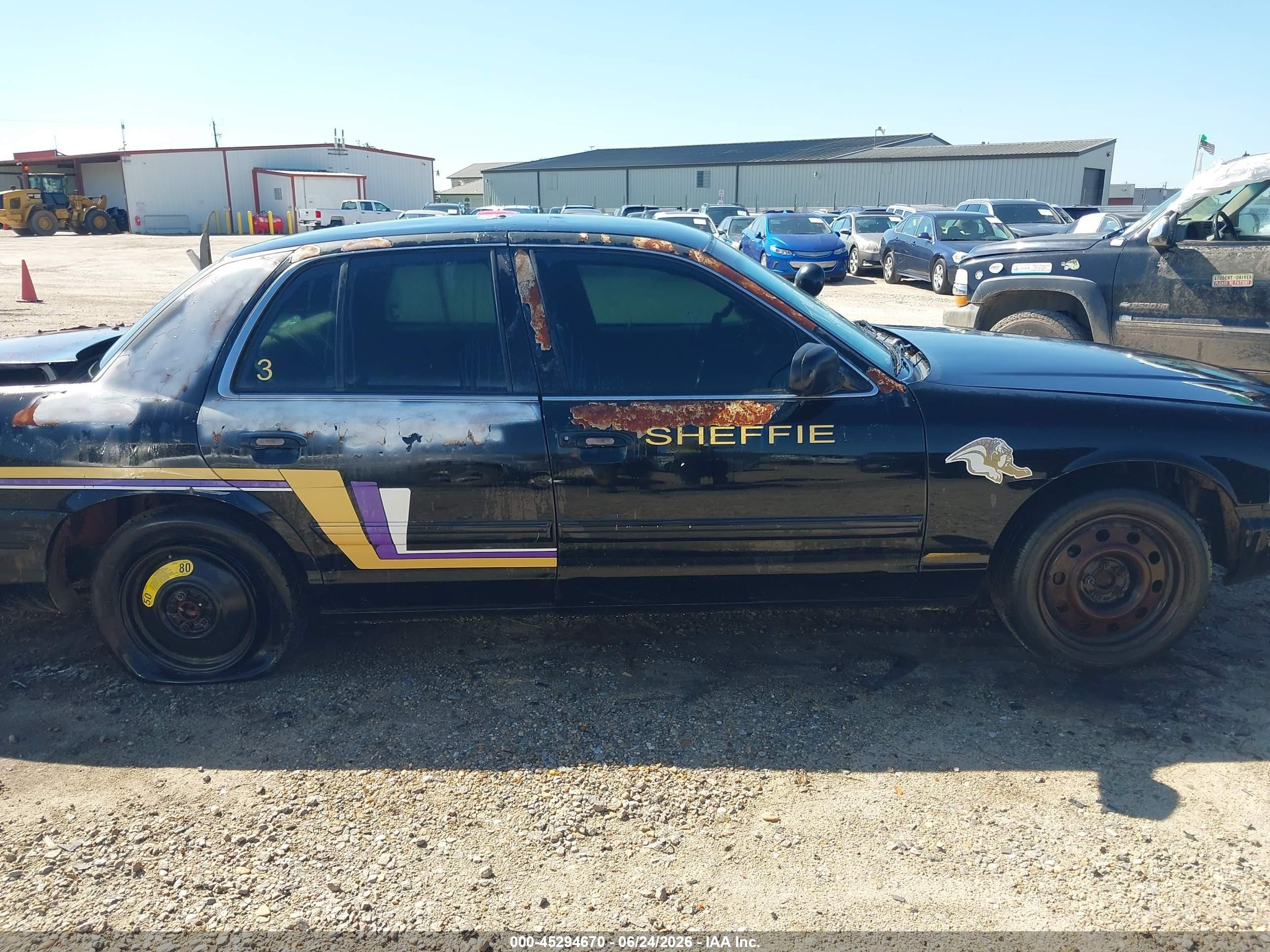 2009 Ford Crown Victoria Police Interceptor Black vin: 2FAHP71V29X102213