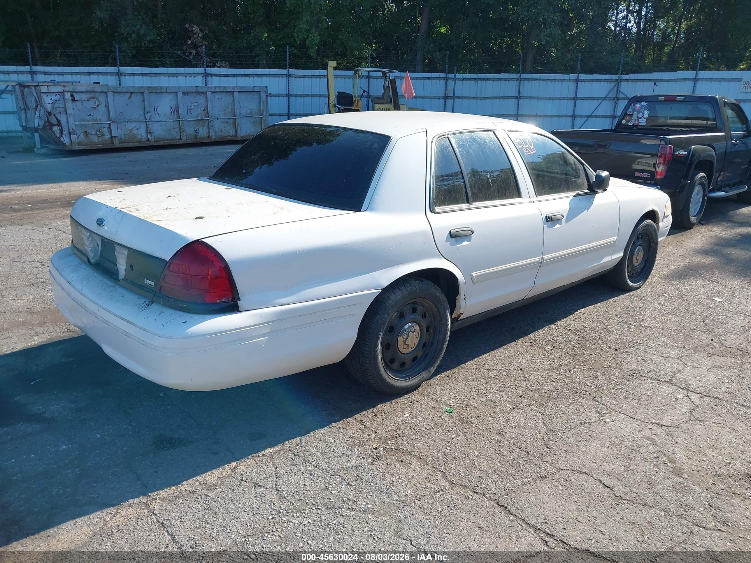 2009 Ford Crown Victoria Police/police Interceptor Белый vin: 2FAHP71V29X102891
