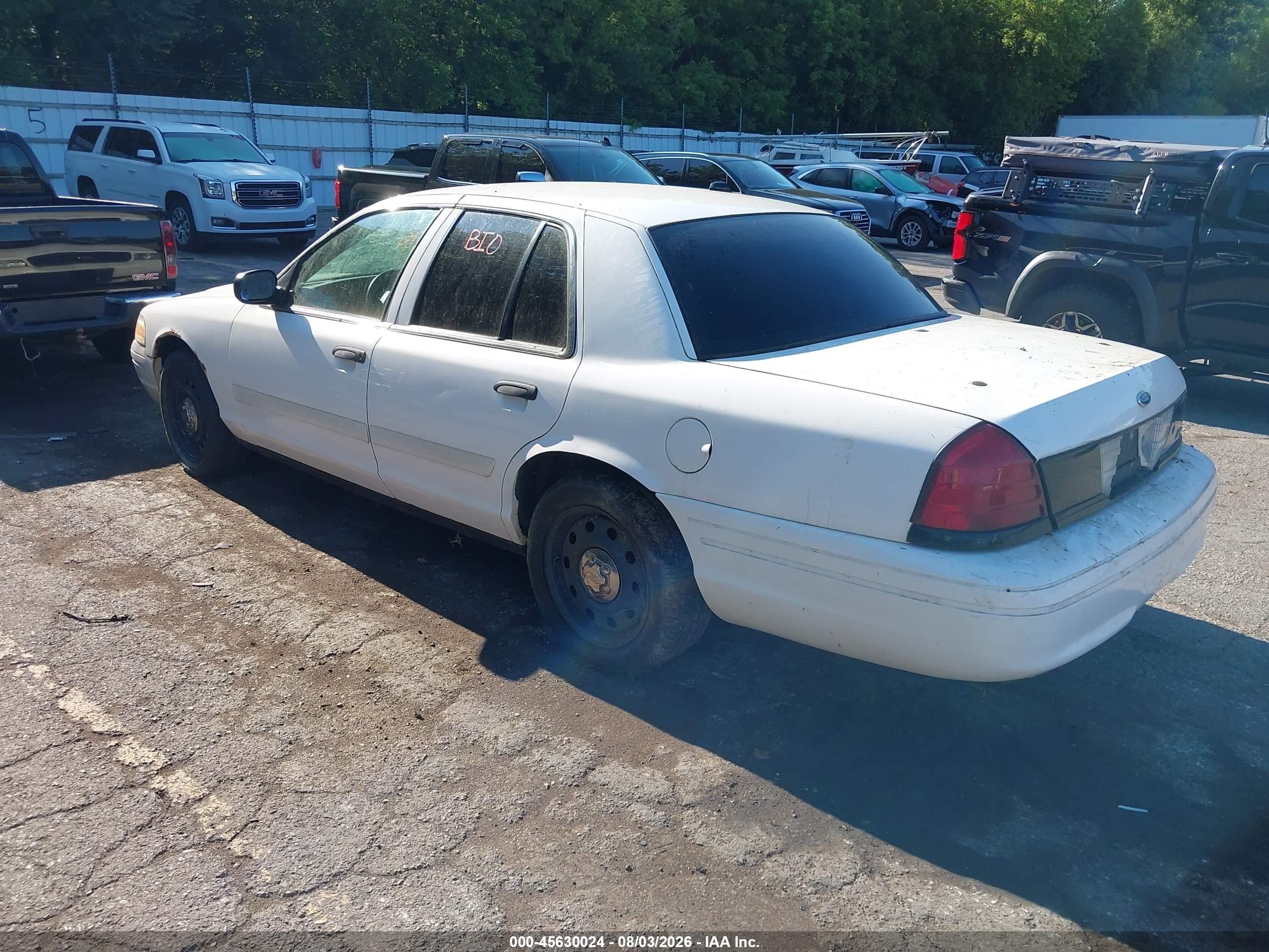 2009 Ford Crown Victoria Police/police Interceptor Белый vin: 2FAHP71V29X102891