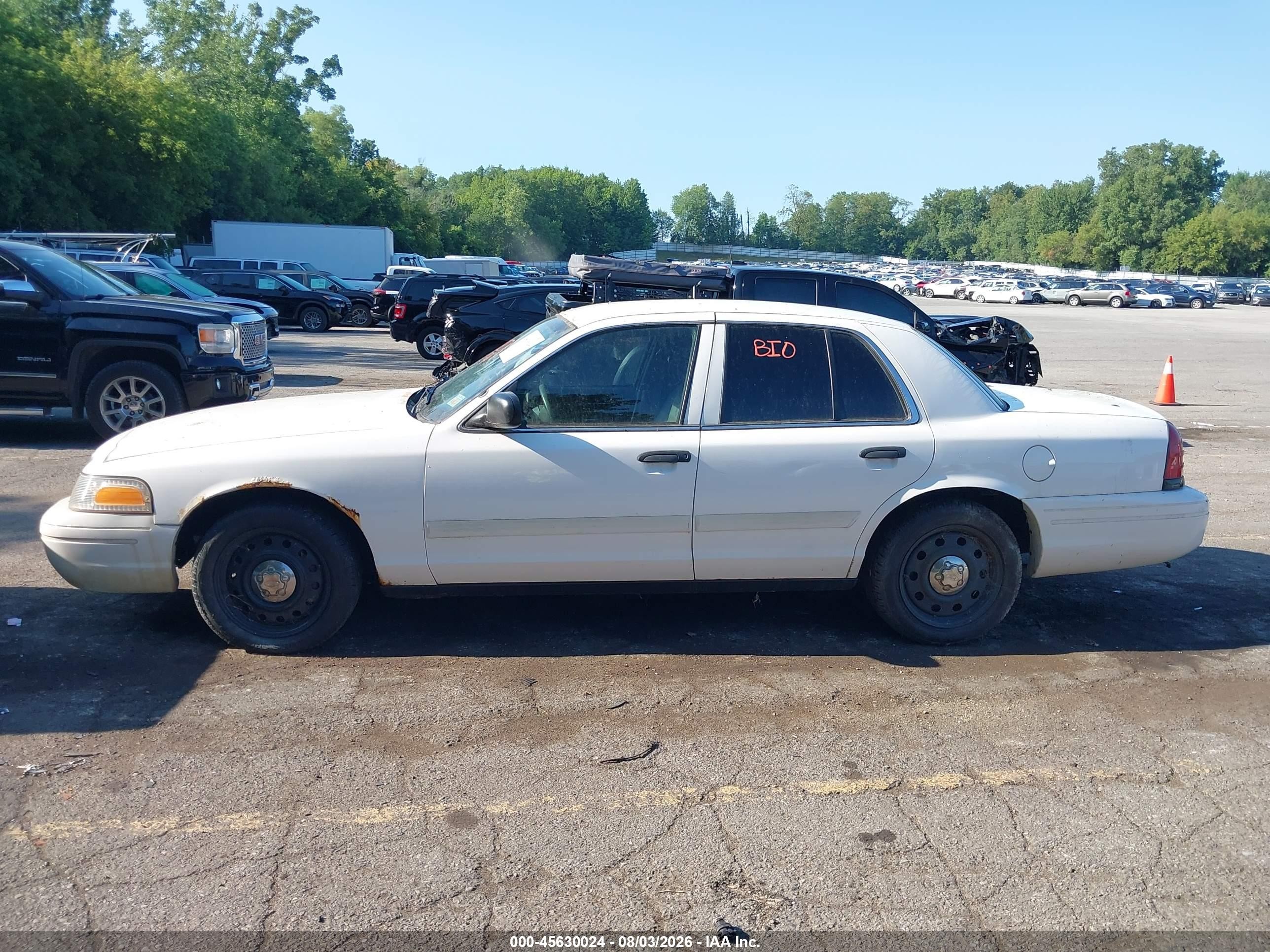 2009 Ford Crown Victoria Police/police Interceptor Белый vin: 2FAHP71V29X102891
