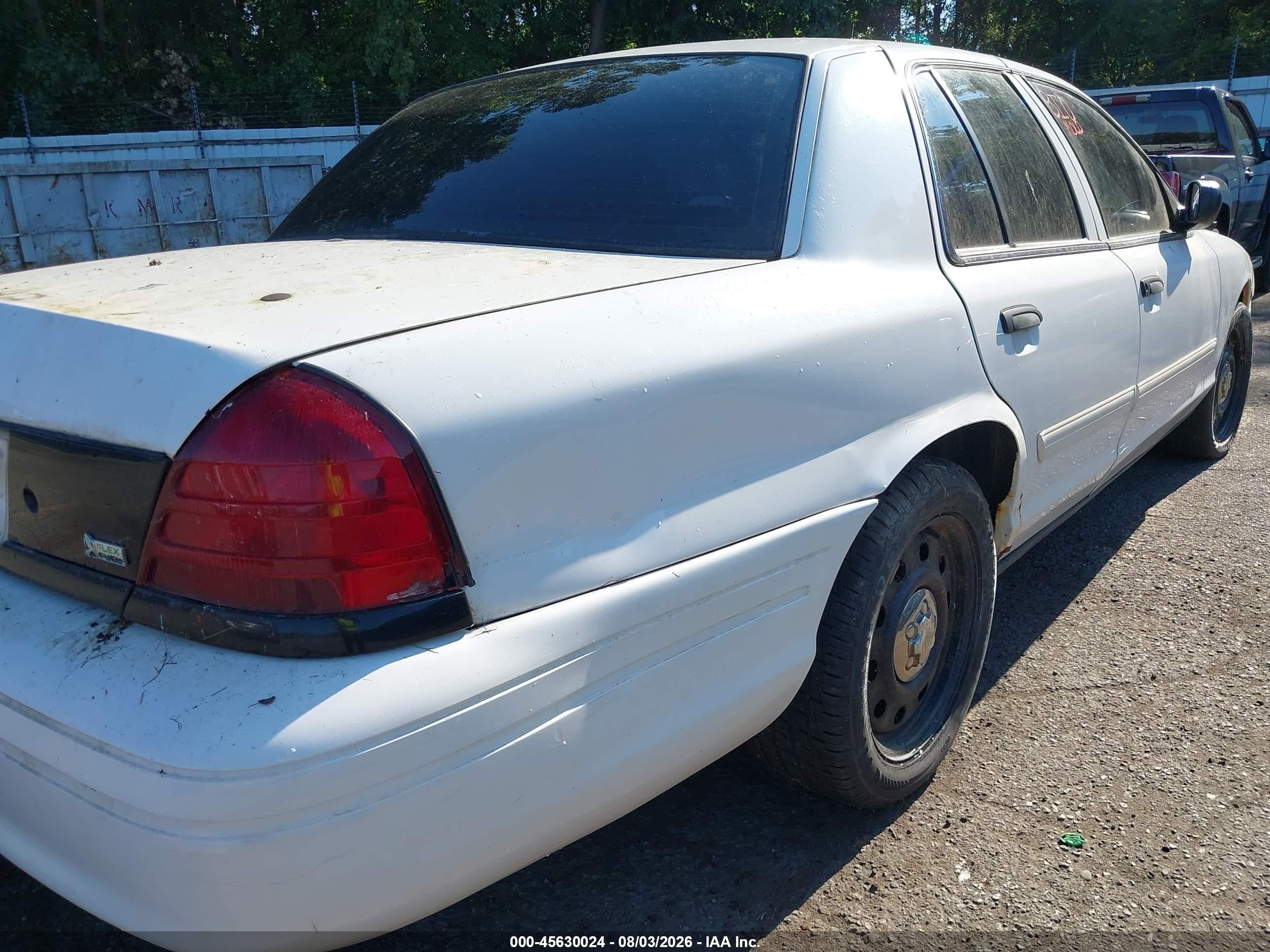 2009 Ford Crown Victoria Police/police Interceptor Белый vin: 2FAHP71V29X102891