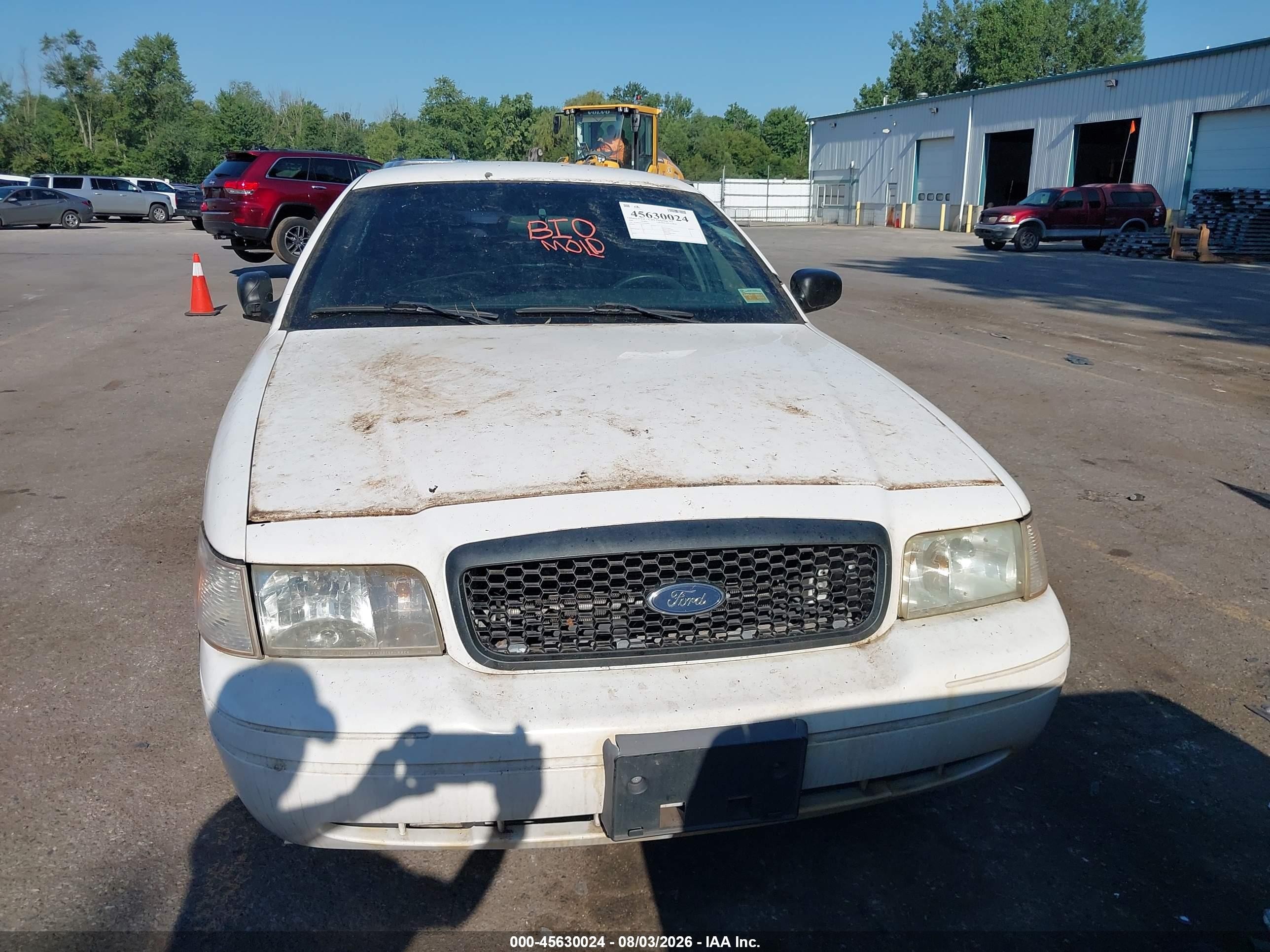 2009 Ford Crown Victoria Police/police Interceptor Белый vin: 2FAHP71V29X102891