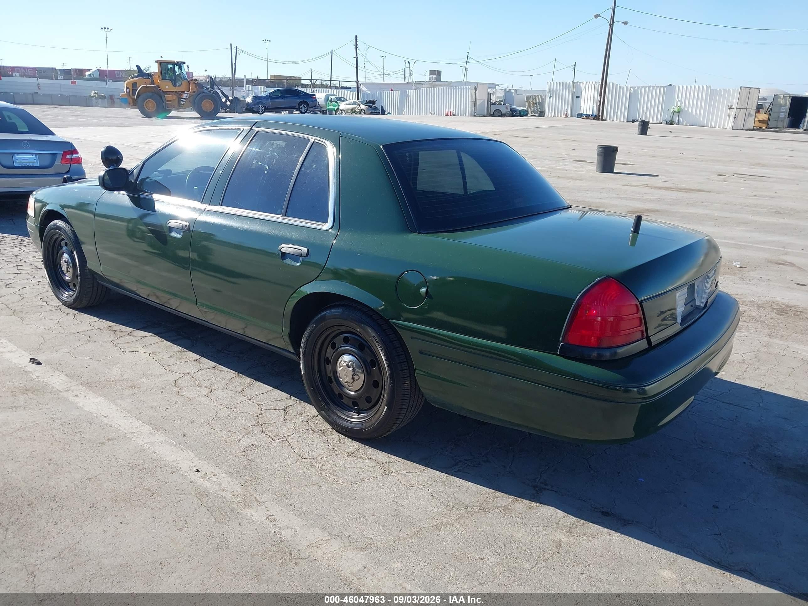 2009 Ford Crown Victoria Police/police Interceptor Green vin: 2FAHP71V29X140279