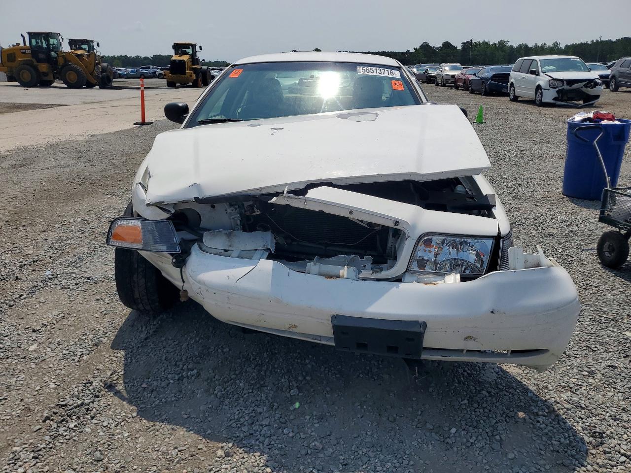 2009 Ford Crown Victoria Police Interceptor White vin: 2FAHP71V39X111955