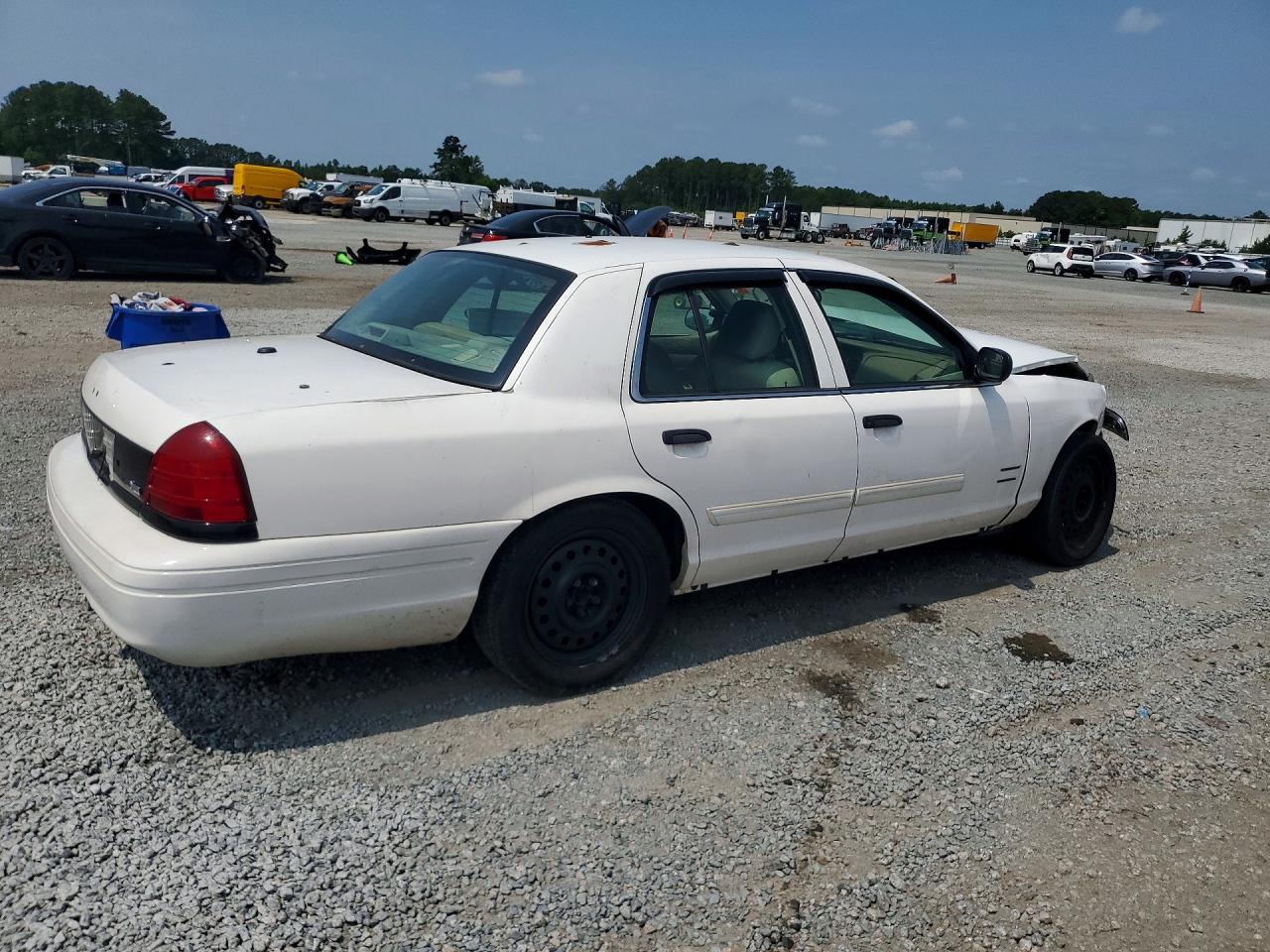 2009 Ford Crown Victoria Police Interceptor White vin: 2FAHP71V39X111955