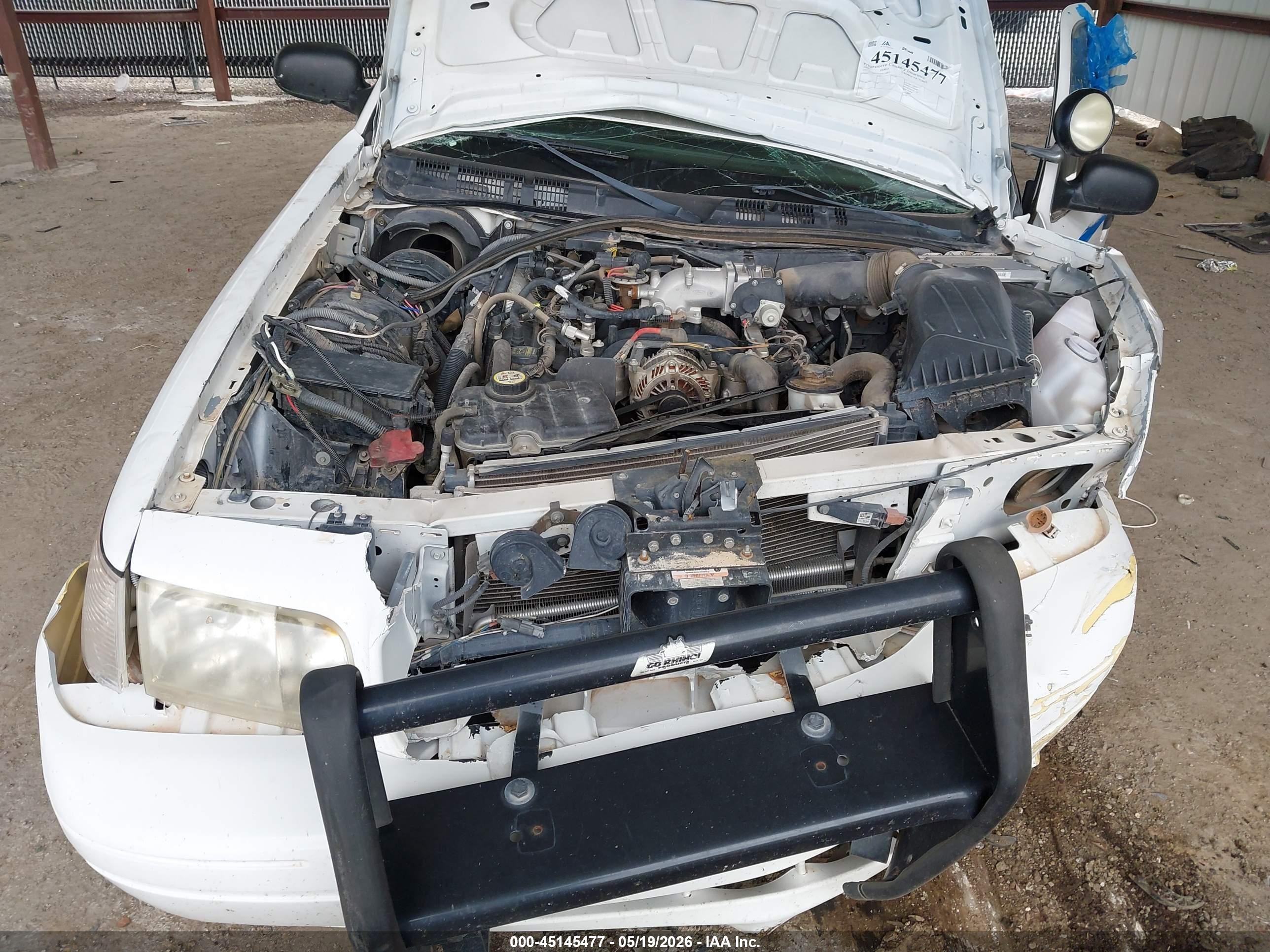 2009 Ford Crown Victoria Police/police Interceptor White vin: 2FAHP71V39X114872