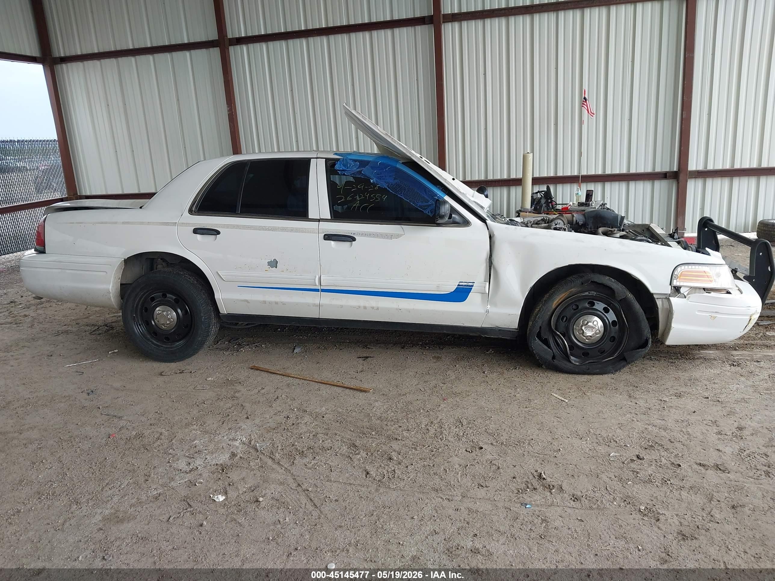 2009 Ford Crown Victoria Police/police Interceptor White vin: 2FAHP71V39X114872