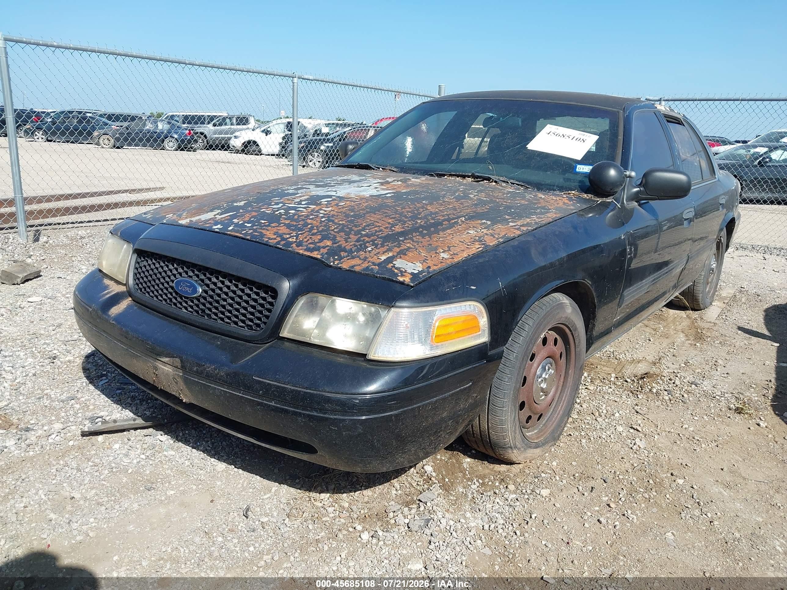 2009 Ford Crown Victoria Police/police Interceptor Black vin: 2FAHP71V39X137293
