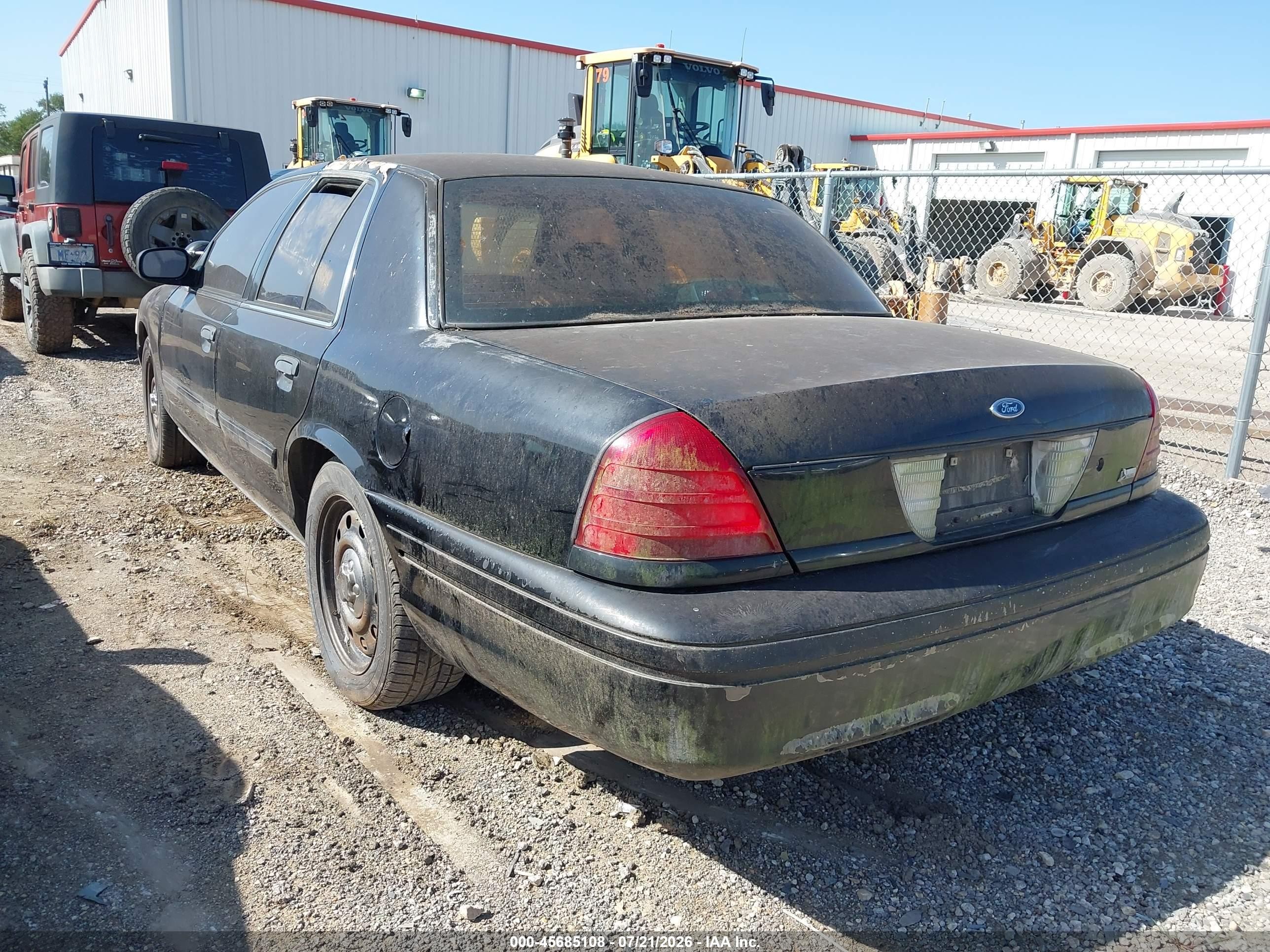2009 Ford Crown Victoria Police/police Interceptor Black vin: 2FAHP71V39X137293
