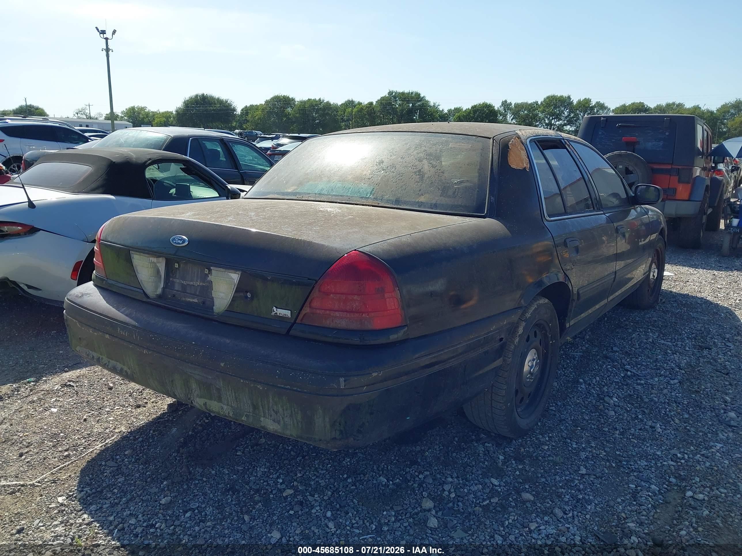 2009 Ford Crown Victoria Police/police Interceptor Black vin: 2FAHP71V39X137293