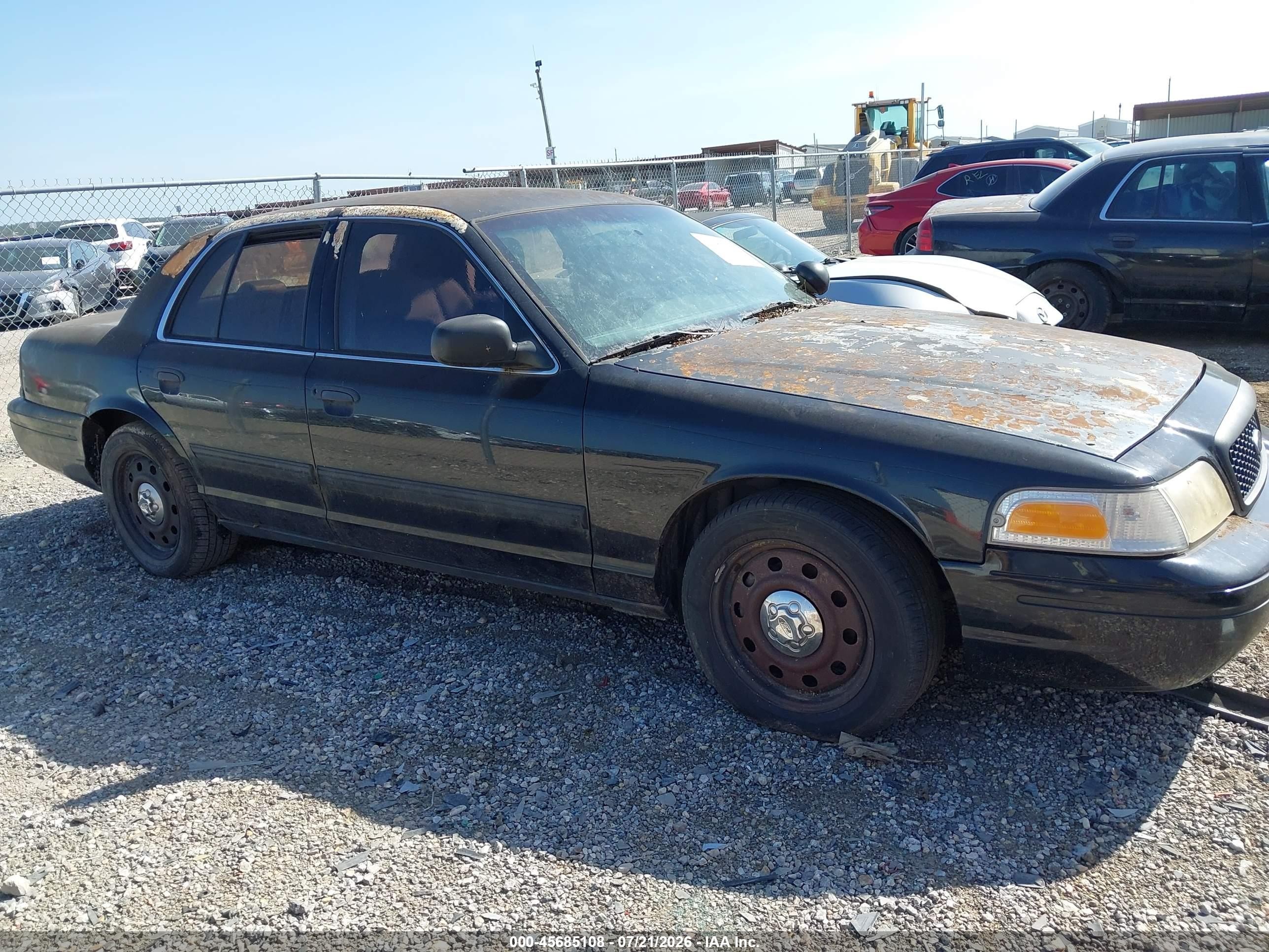 2009 Ford Crown Victoria Police/police Interceptor Black vin: 2FAHP71V39X137293