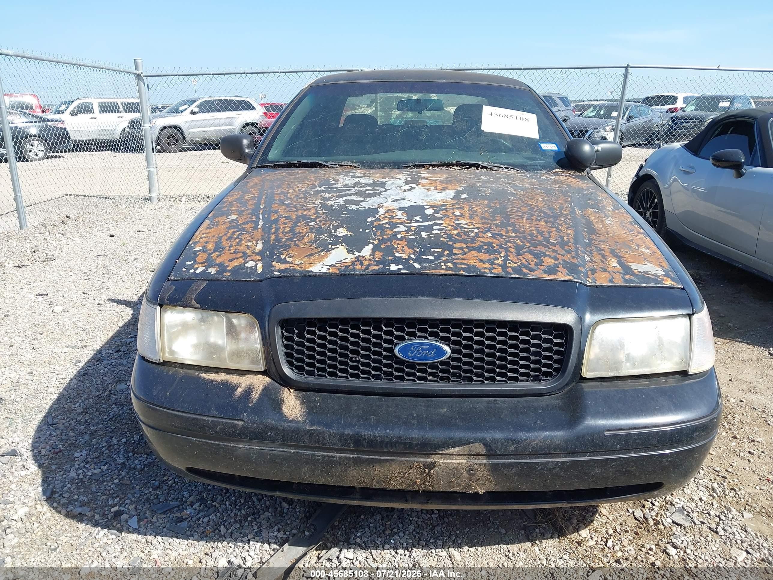 2009 Ford Crown Victoria Police/police Interceptor Black vin: 2FAHP71V39X137293