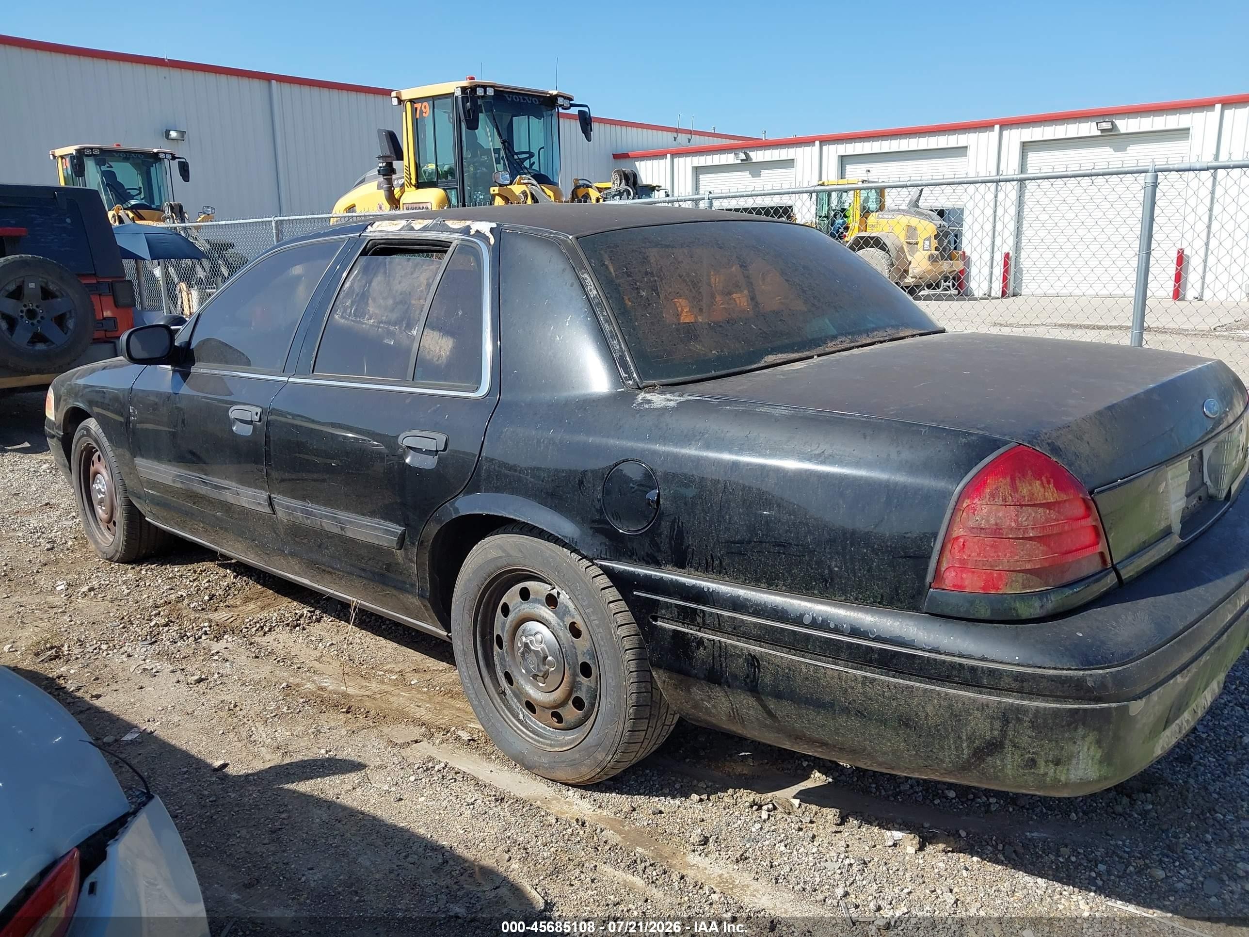 2009 Ford Crown Victoria Police/police Interceptor Black vin: 2FAHP71V39X137293