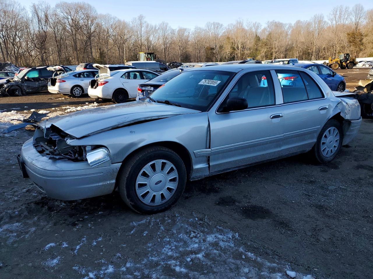 2008 Ford Crown Victoria Police Interceptor Silver vin: 2FAHP71V48X132165
