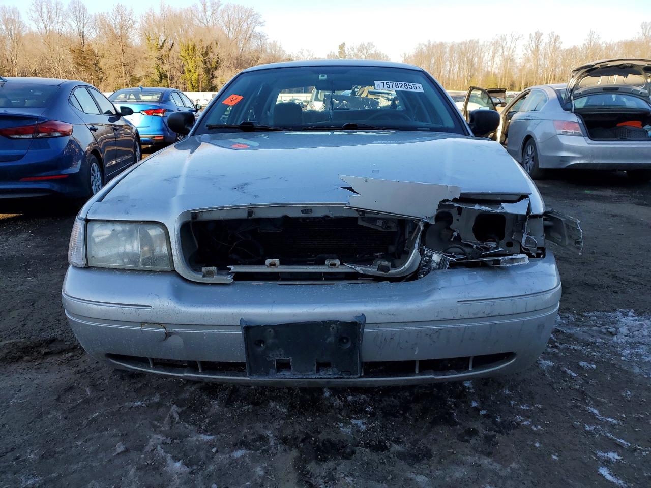 2008 Ford Crown Victoria Police Interceptor Silver vin: 2FAHP71V48X132165