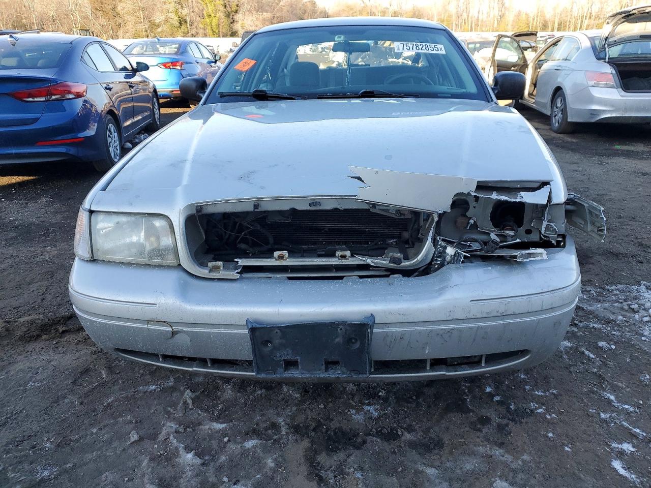 2008 Ford Crown Victoria Police Interceptor Silver vin: 2FAHP71V48X132165