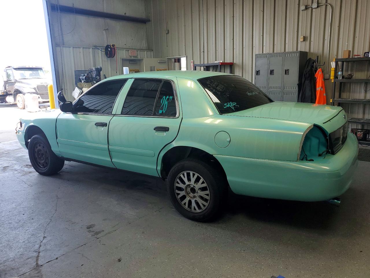 2008 Ford Crown Victoria Police Interceptor Turquoise vin: 2FAHP71V48X180345