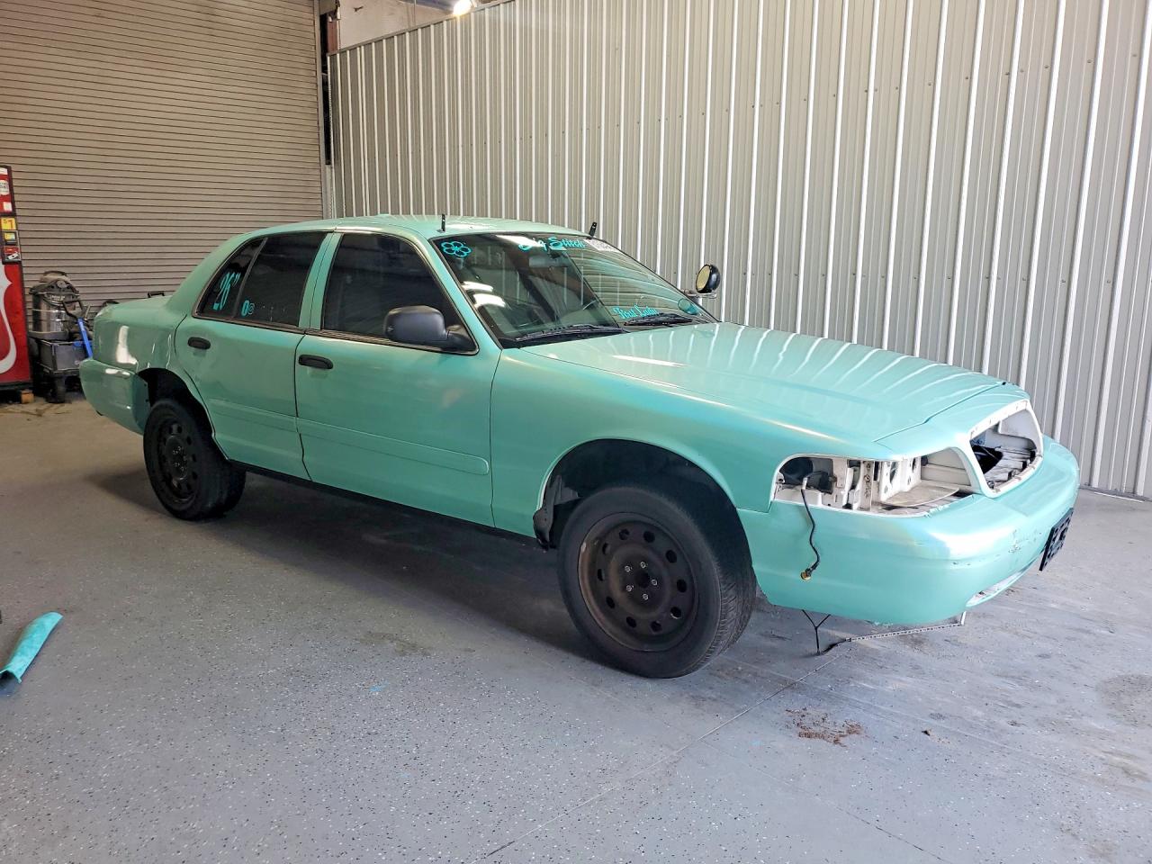 2008 Ford Crown Victoria Police Interceptor Turquoise vin: 2FAHP71V48X180345