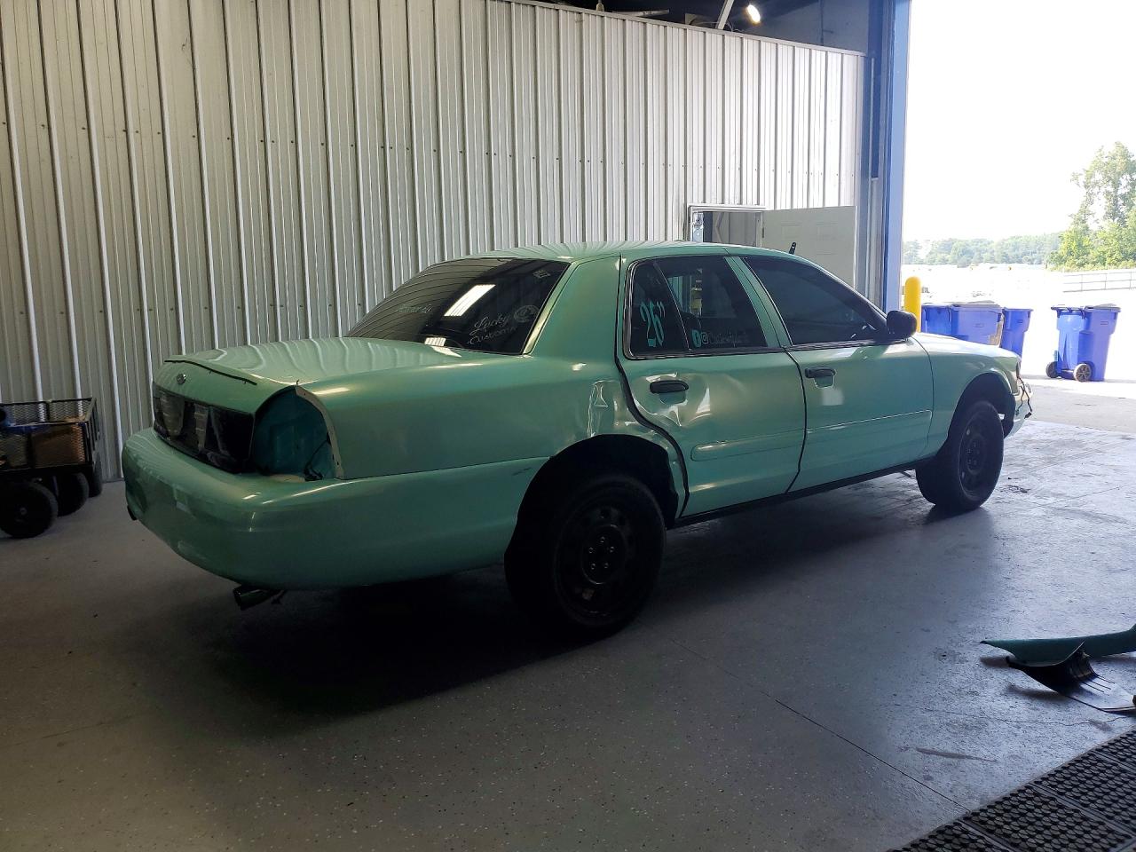 2008 Ford Crown Victoria Police Interceptor Turquoise vin: 2FAHP71V48X180345