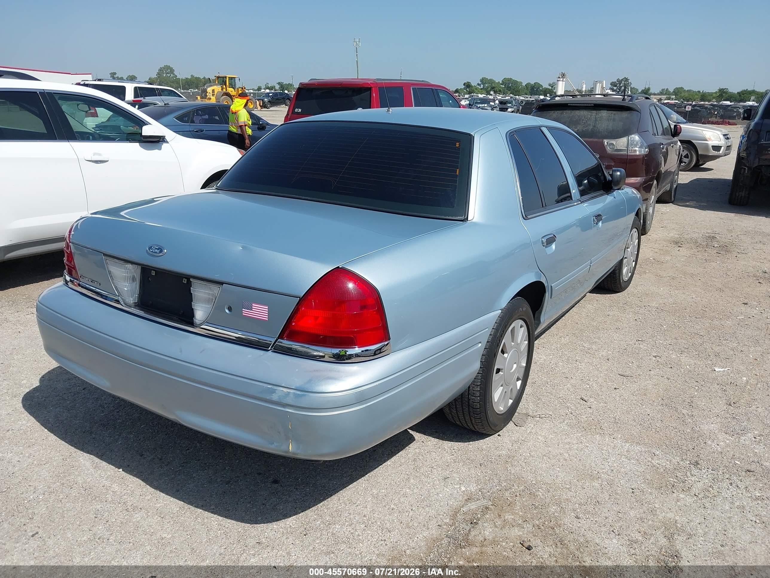 2008 Ford Crown Victoria Police/police Interceptor Light Blue vin: 2FAHP71V58X157463