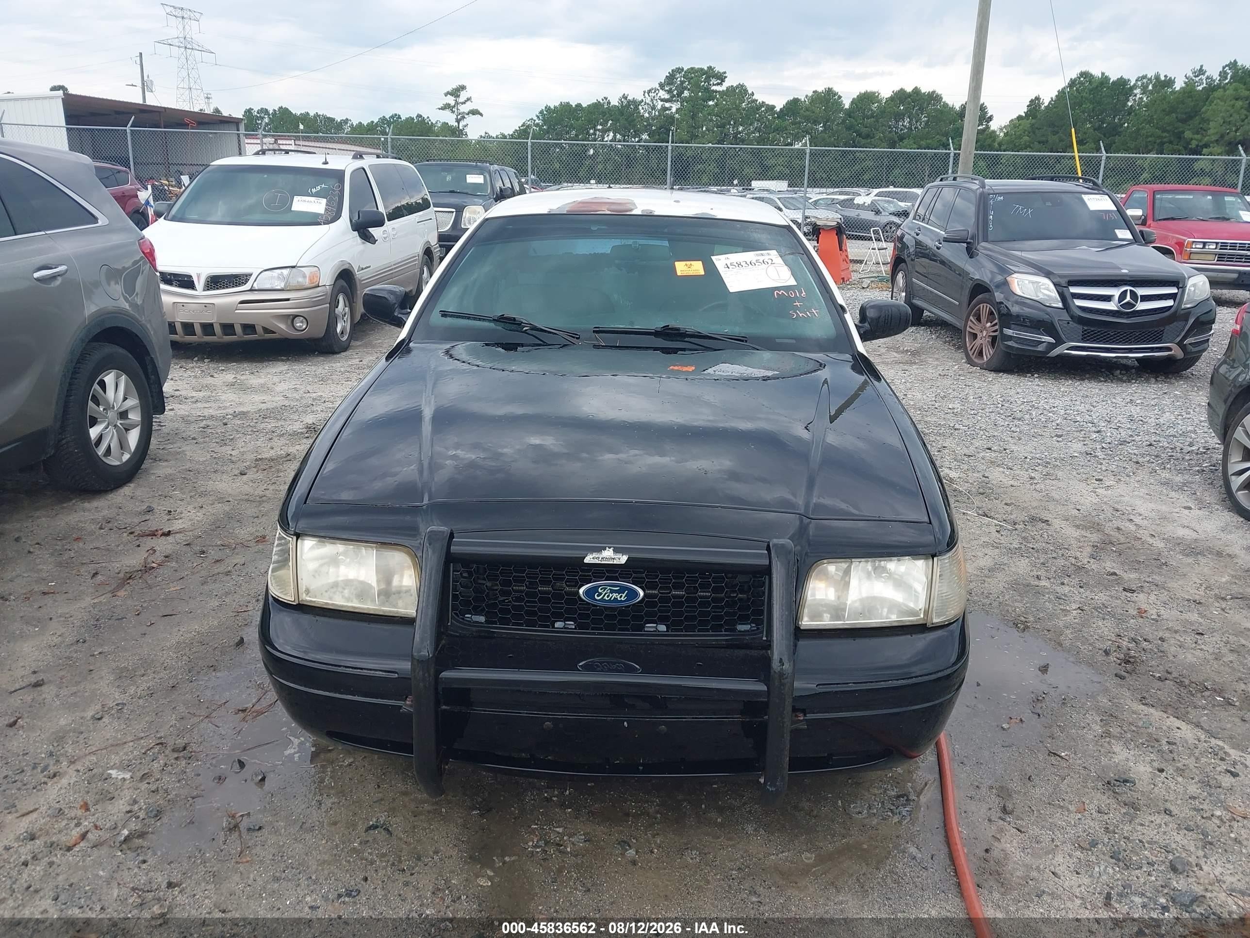 2009 Ford Crown Victoria Police Interceptor Black vin: 2FAHP71V69X141094