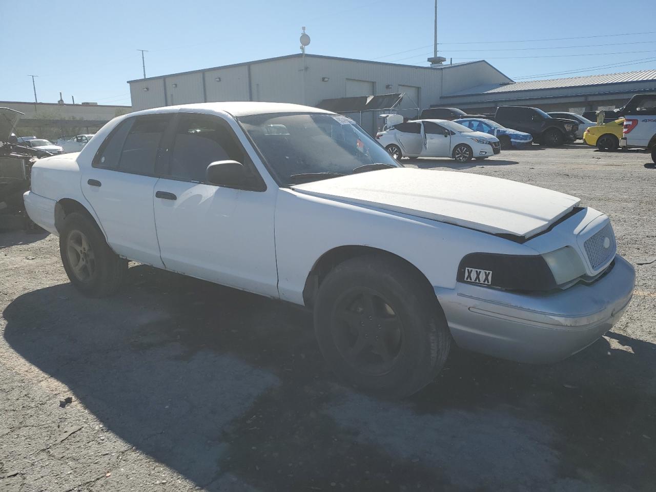 2008 Ford Crown Victoria Police Interceptor White vin: 2FAHP71V78X112346