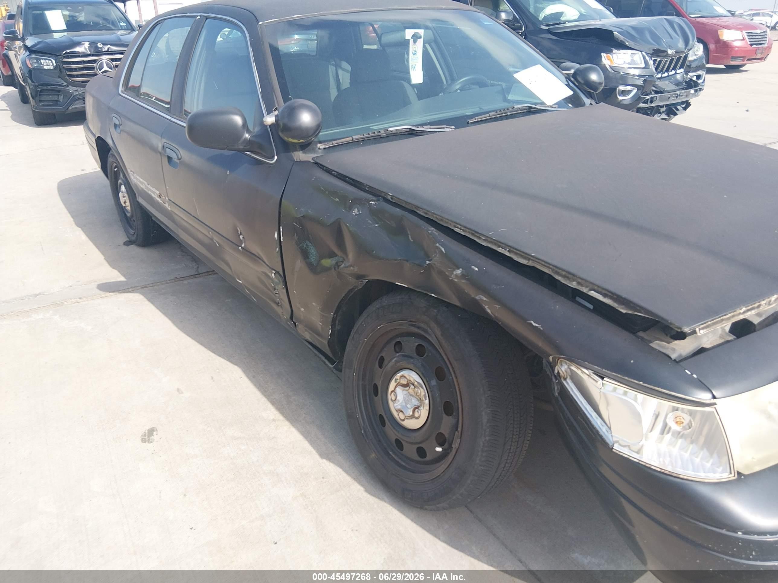 2008 Ford Crown Victoria Police/police Interceptor Black vin: 2FAHP71V78X150479