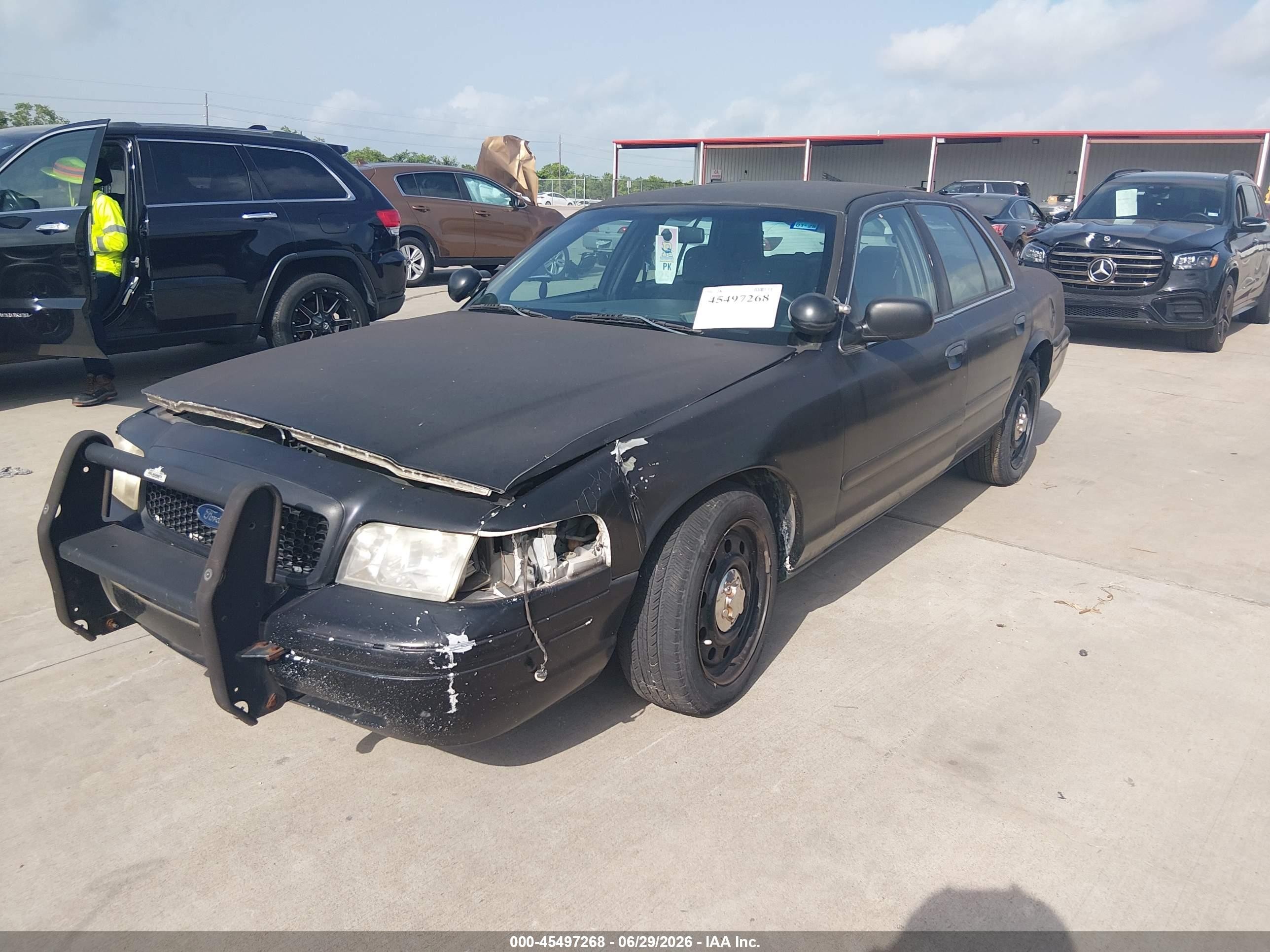 2008 Ford Crown Victoria Police/police Interceptor Black vin: 2FAHP71V78X150479