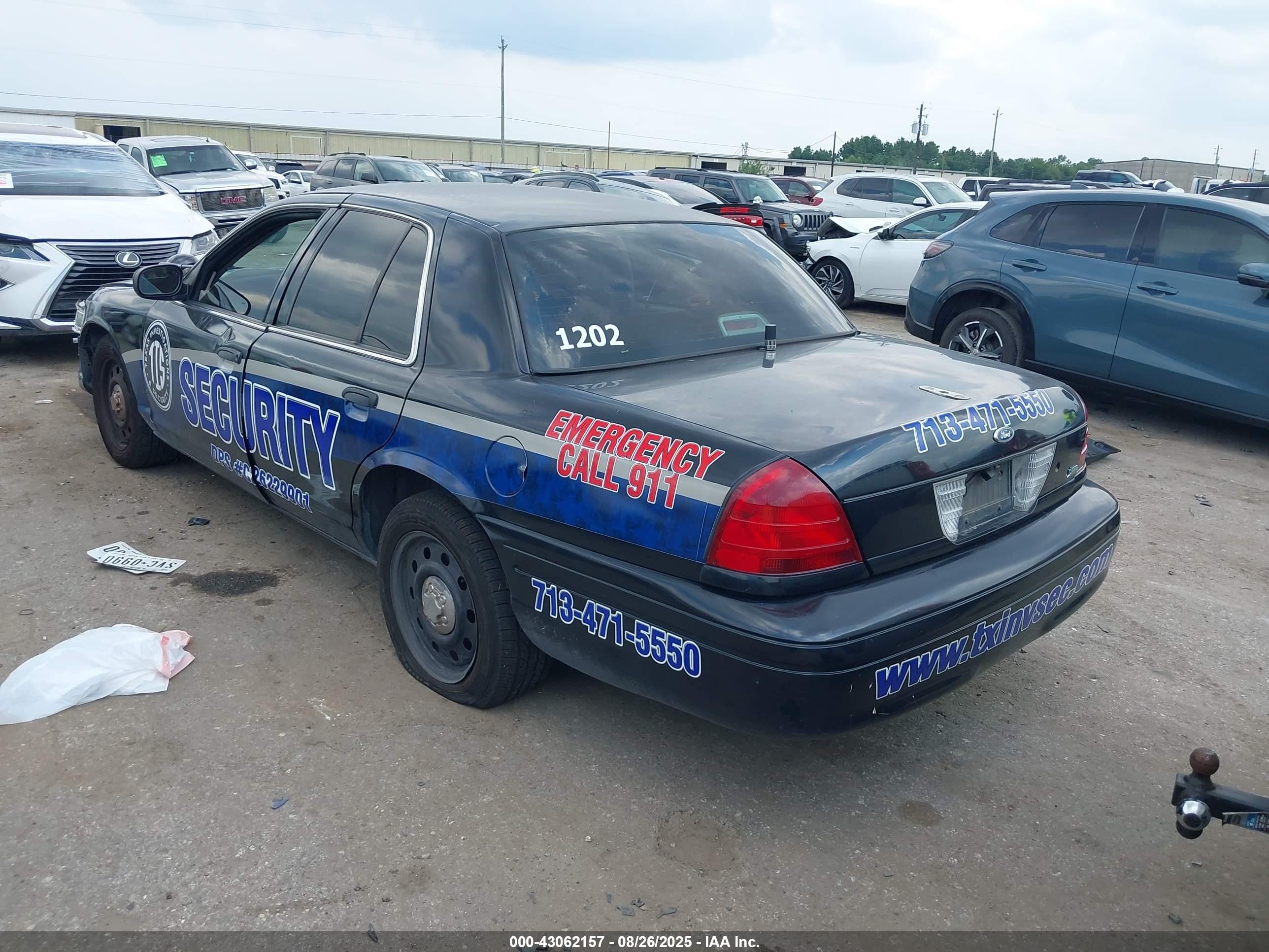 2009 Ford Crown Victoria Police/police Interceptor Черный vin: 2FAHP71V89X120277