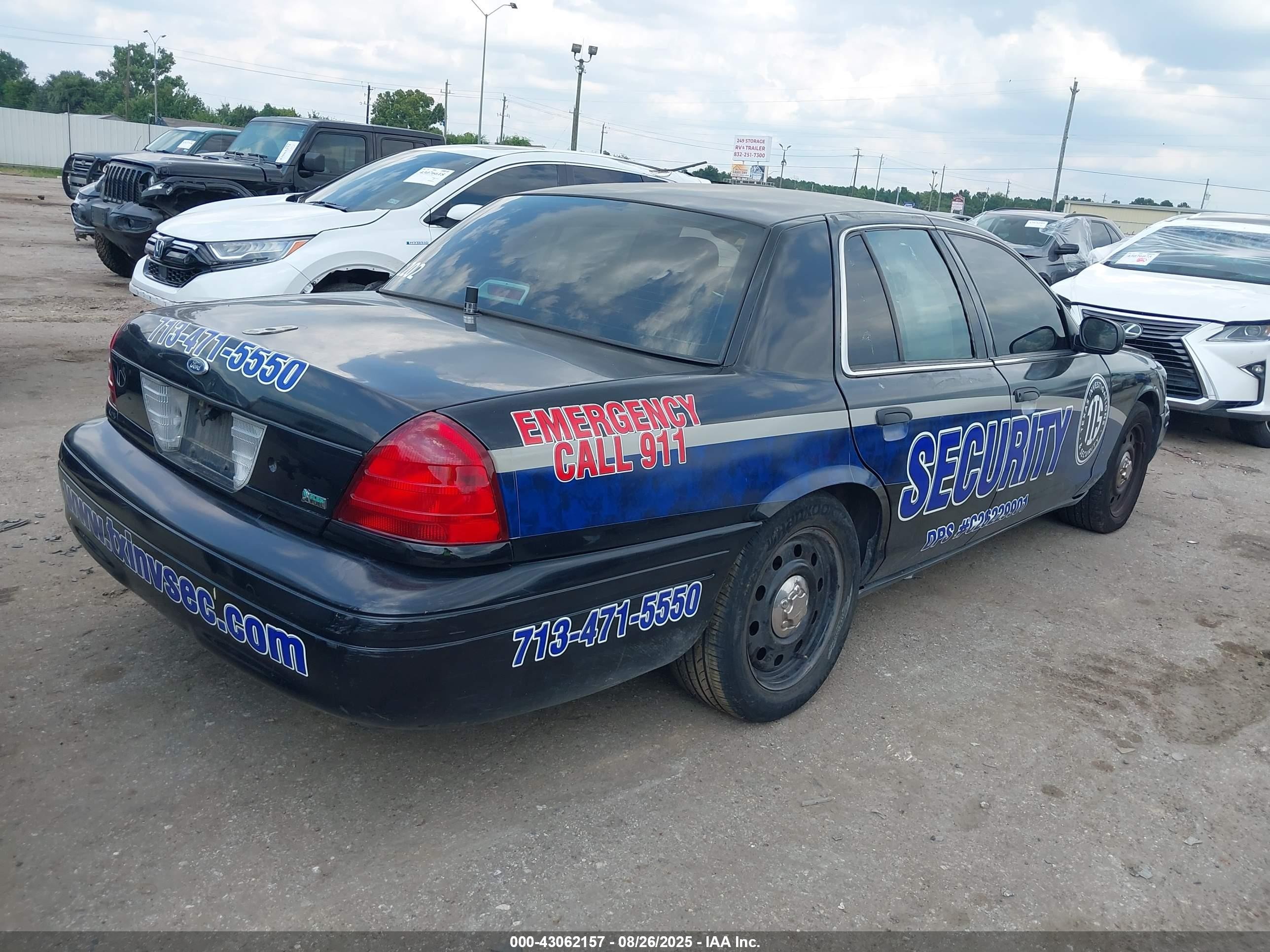 2009 Ford Crown Victoria Police/police Interceptor Черный vin: 2FAHP71V89X120277