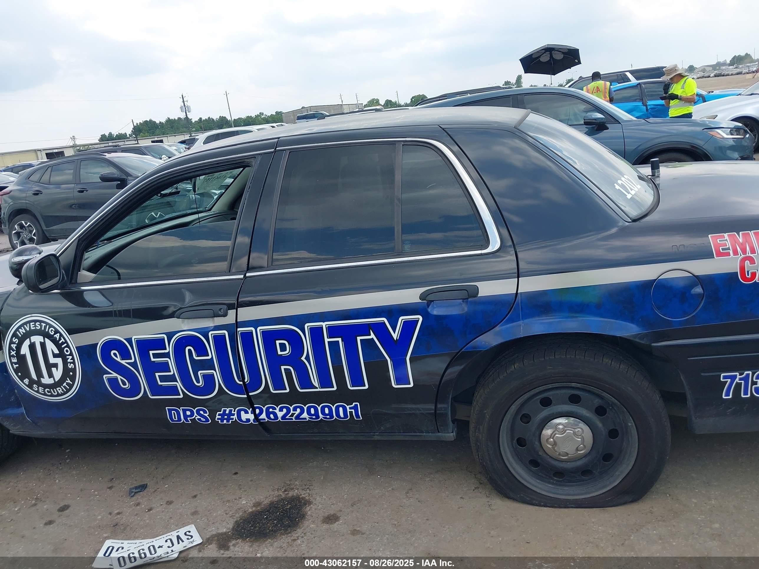 2009 Ford Crown Victoria Police/police Interceptor Черный vin: 2FAHP71V89X120277