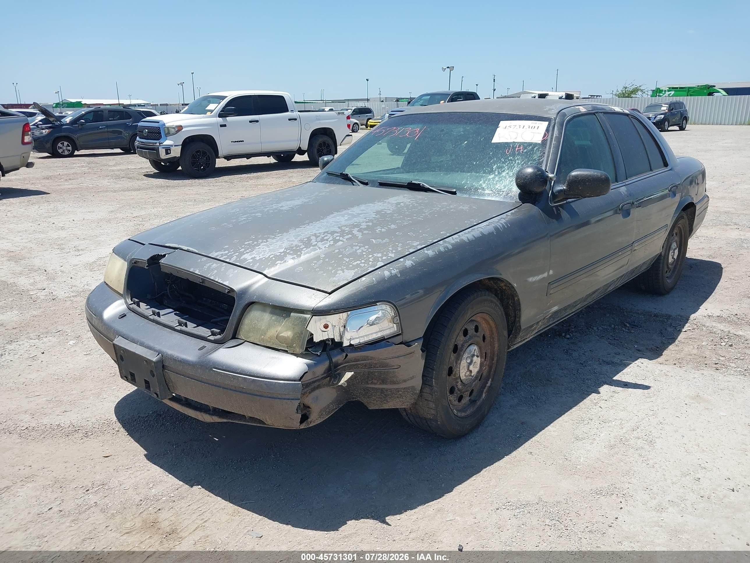 2009 Ford Crown Victoria Police/police Interceptor Gray vin: 2FAHP71V89X126564