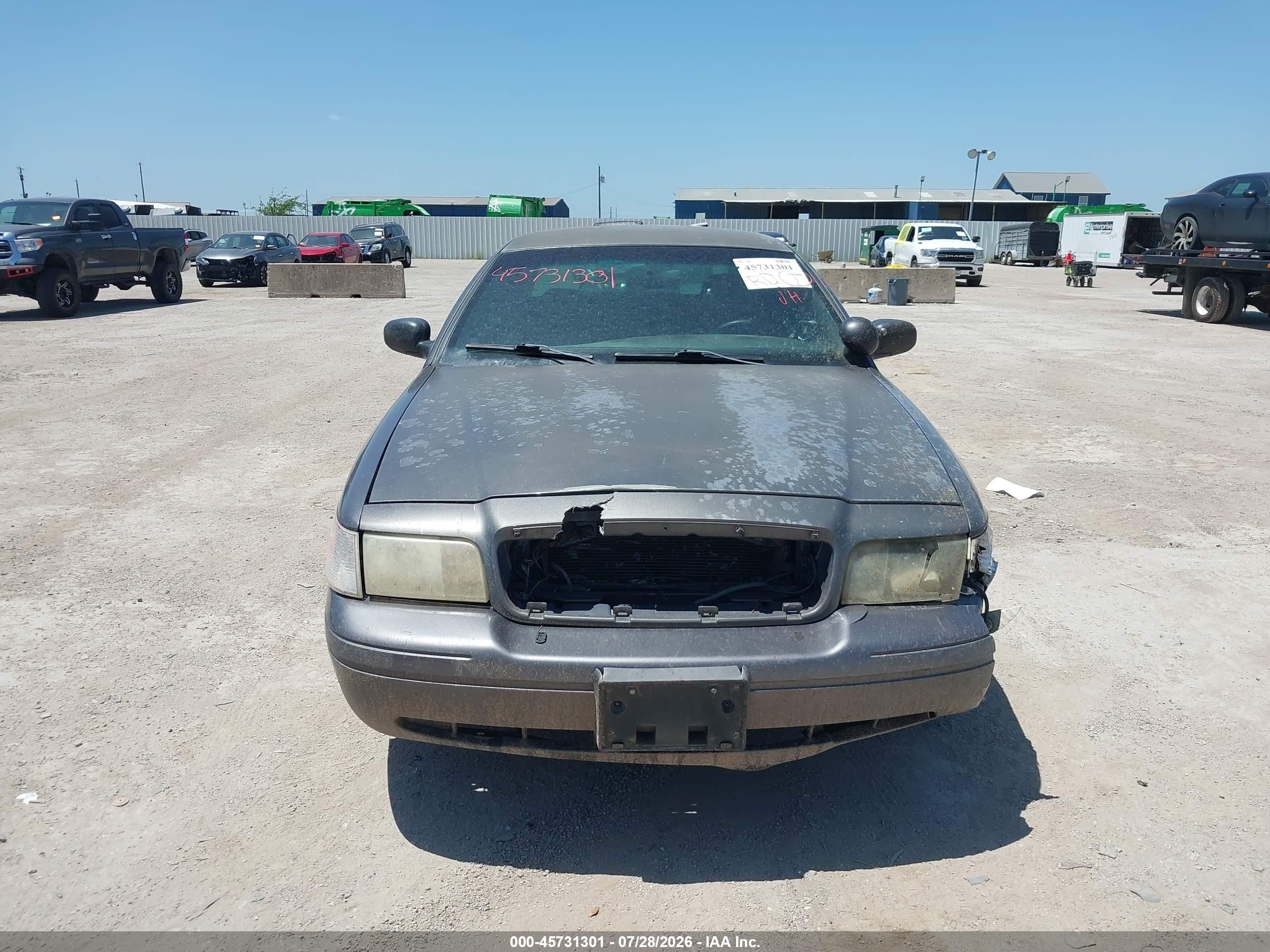 2009 Ford Crown Victoria Police/police Interceptor Gray vin: 2FAHP71V89X126564