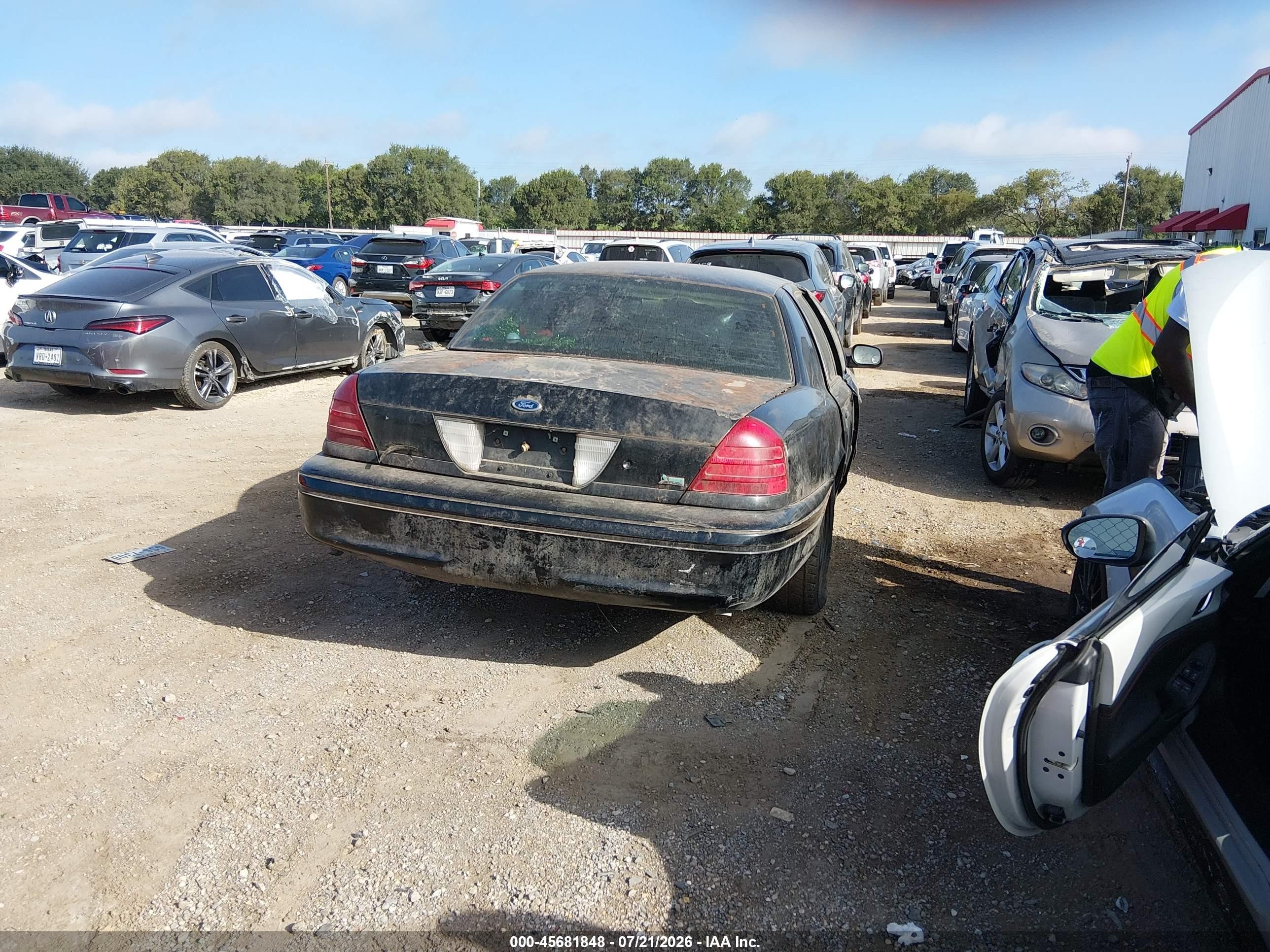 2009 Ford Crown Victoria Police/police Interceptor Black vin: 2FAHP71V99X118649