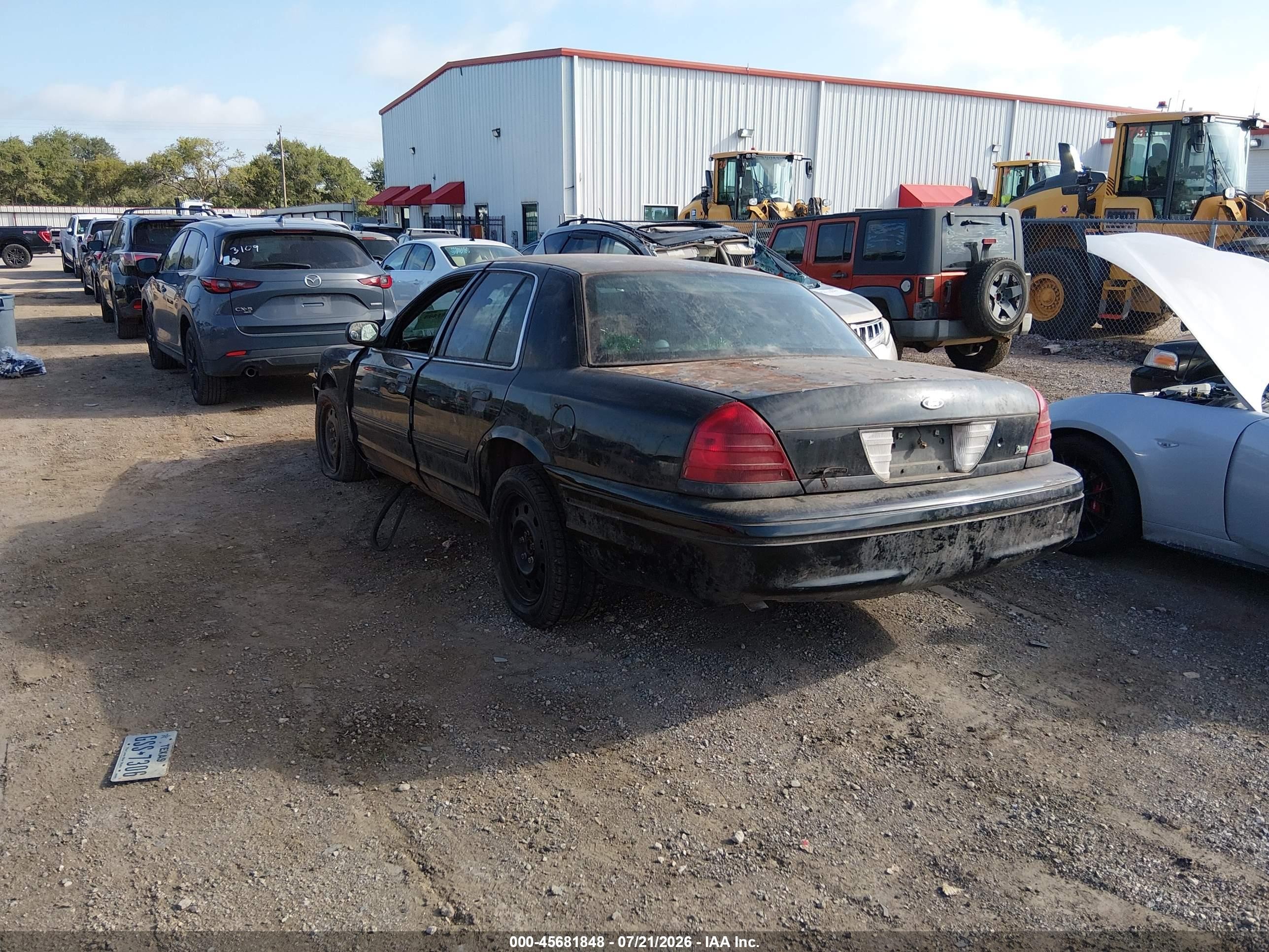 2009 Ford Crown Victoria Police/police Interceptor Black vin: 2FAHP71V99X118649