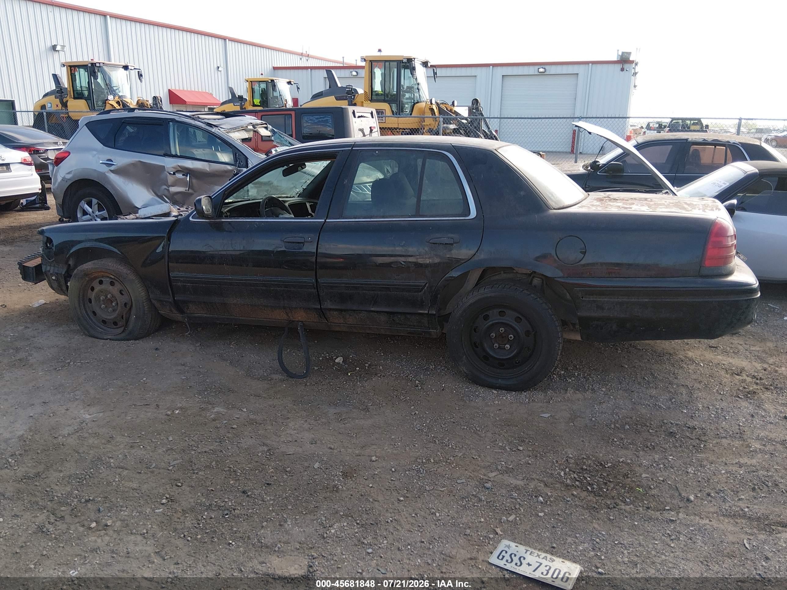 2009 Ford Crown Victoria Police/police Interceptor Black vin: 2FAHP71V99X118649