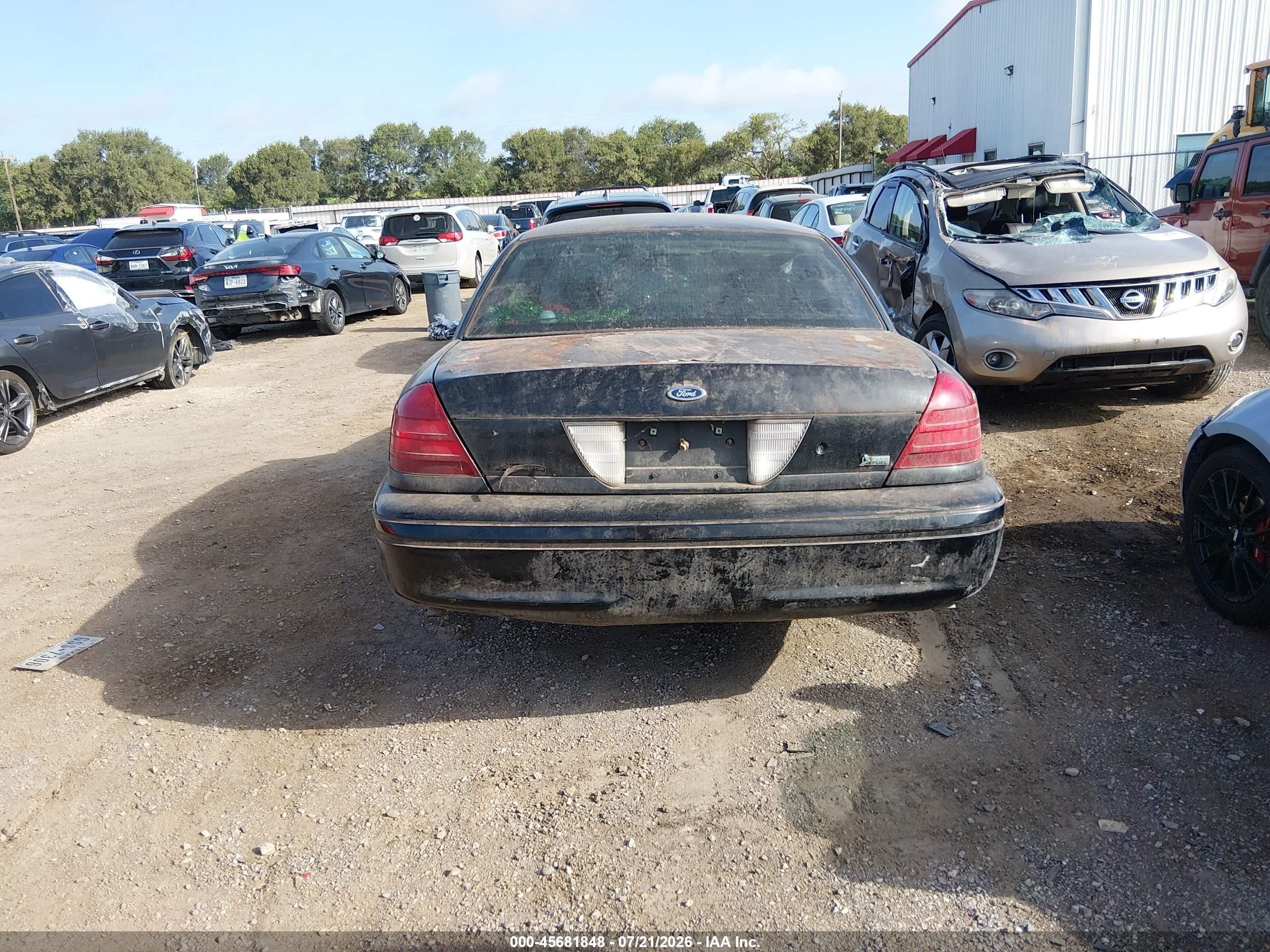 2009 Ford Crown Victoria Police/police Interceptor Black vin: 2FAHP71V99X118649