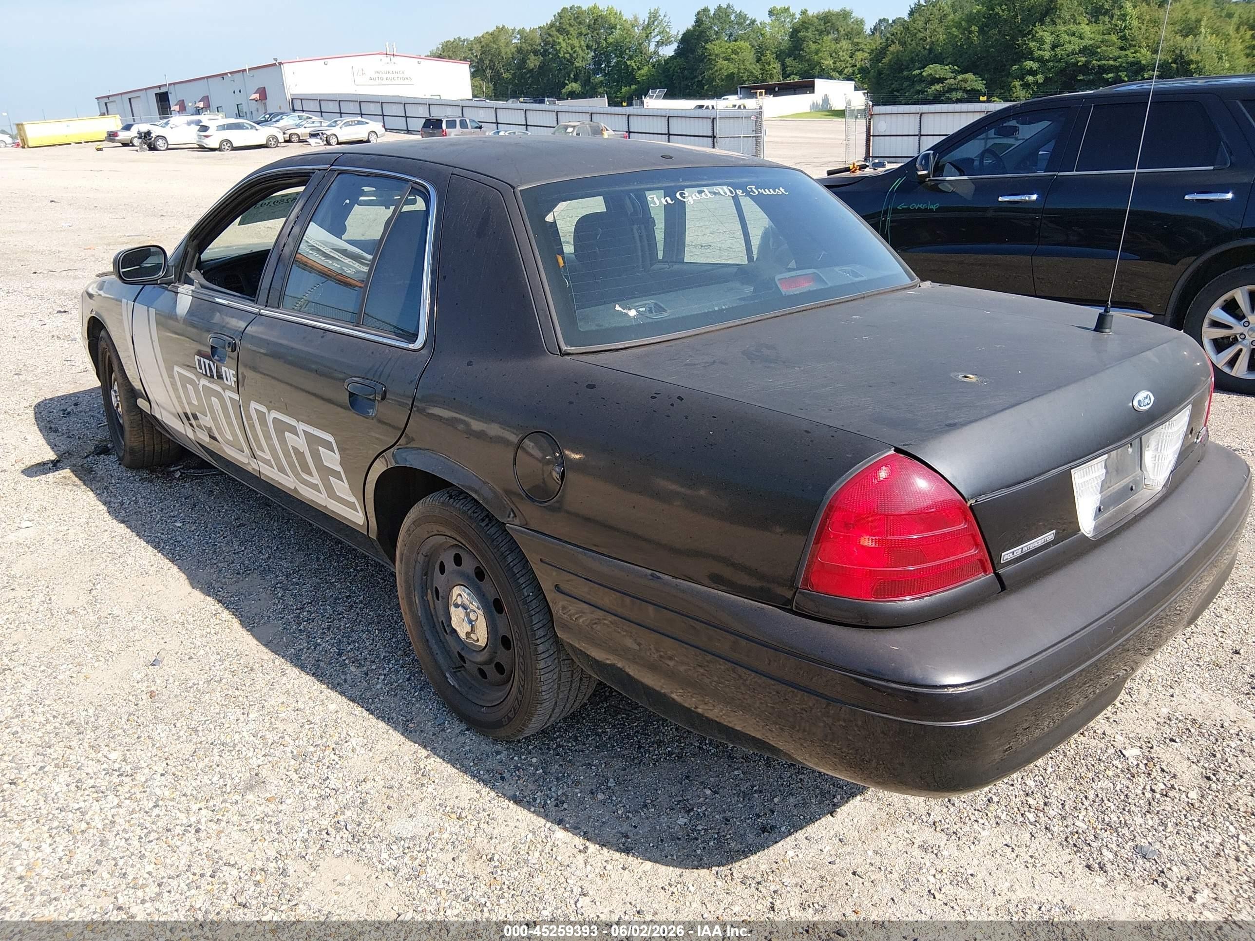 2009 Ford Crown Victoria Police/police Interceptor Black vin: 2FAHP71V99X145575