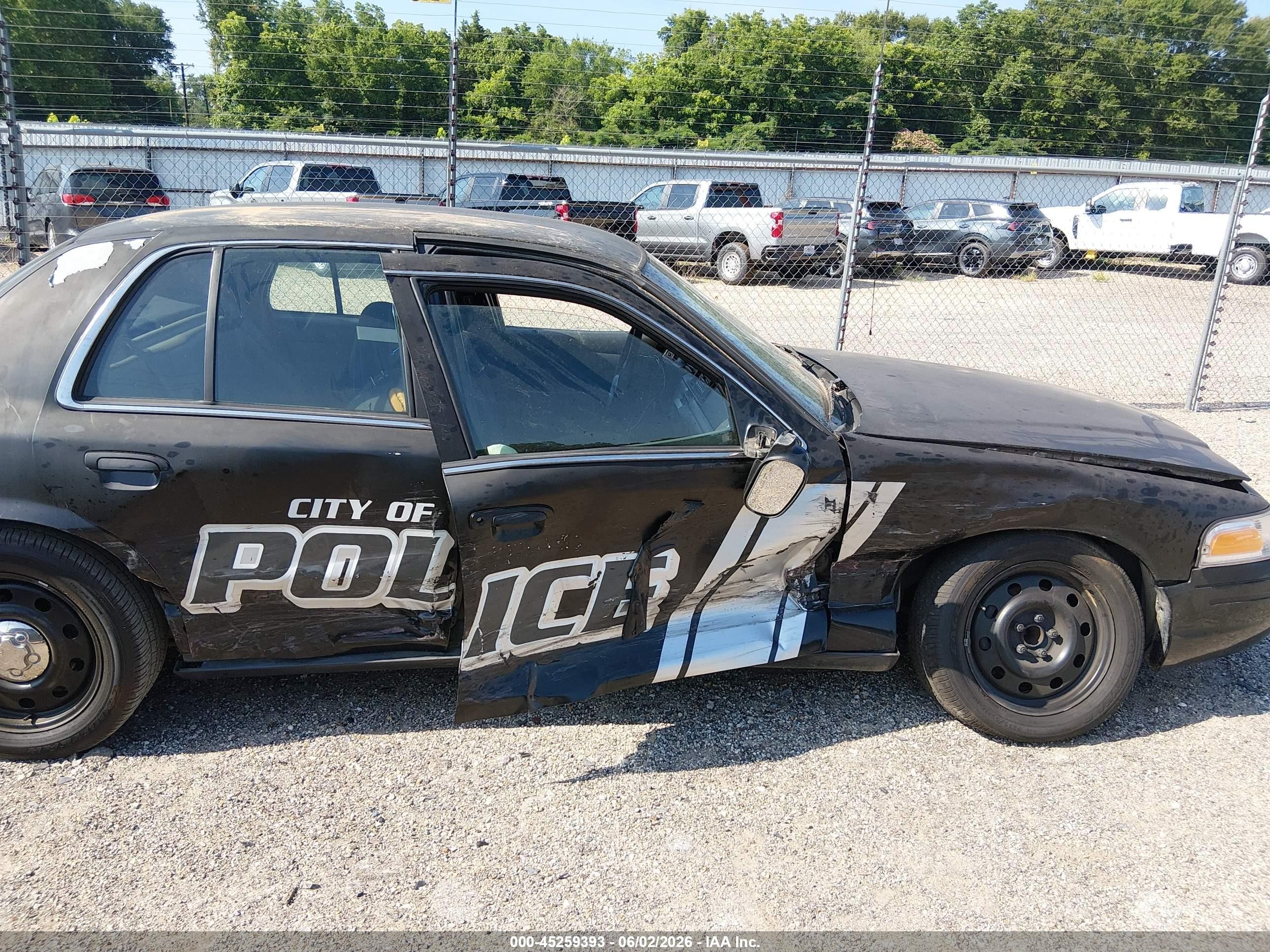 2009 Ford Crown Victoria Police/police Interceptor Black vin: 2FAHP71V99X145575
