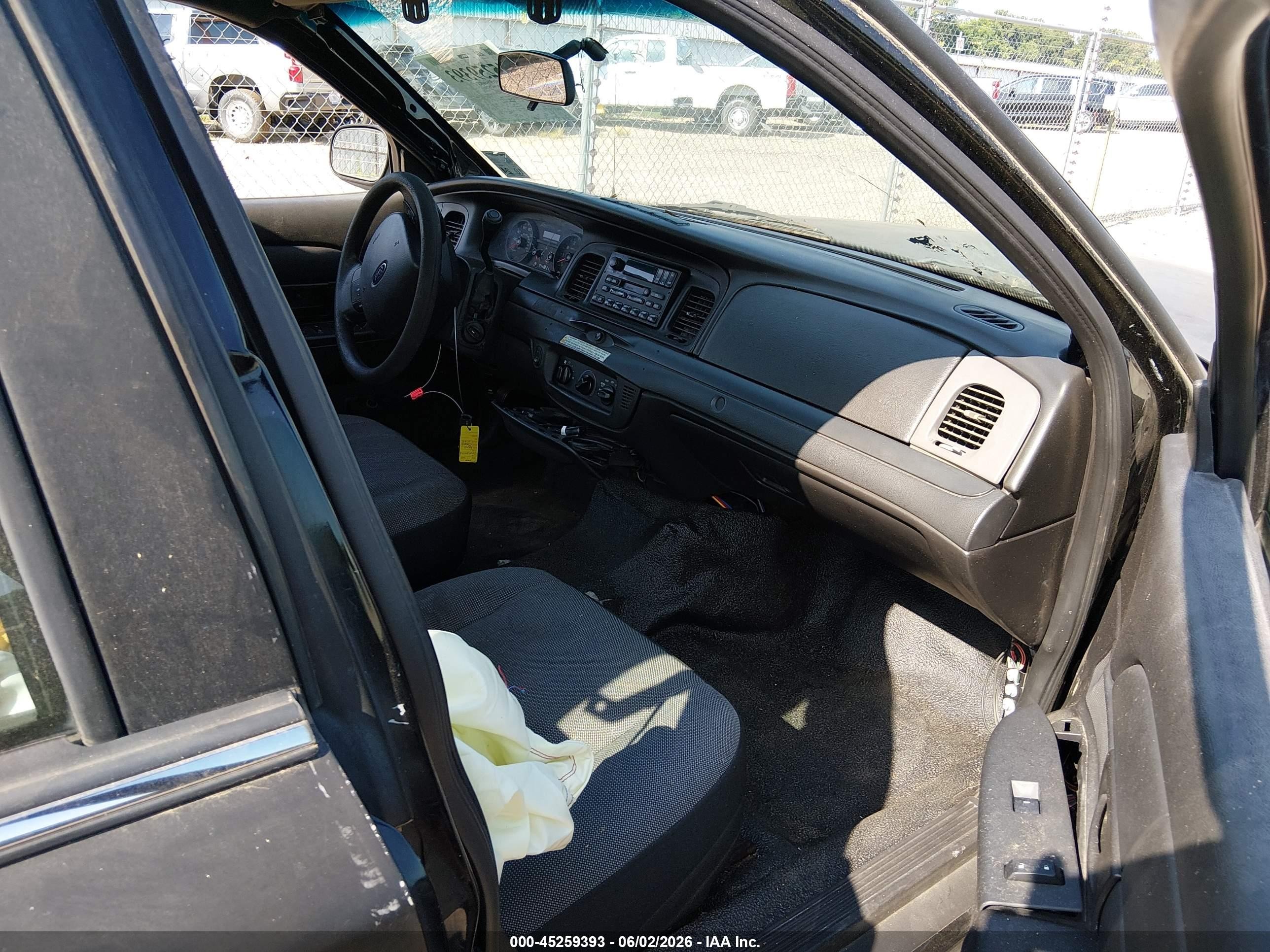 2009 Ford Crown Victoria Police/police Interceptor Black vin: 2FAHP71V99X145575