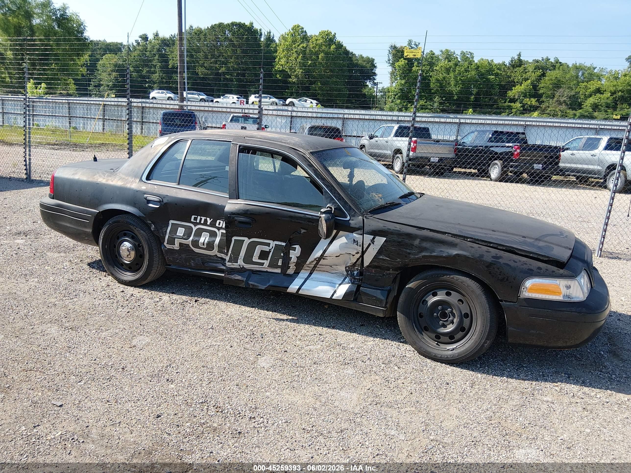 2009 Ford Crown Victoria Police/police Interceptor Black vin: 2FAHP71V99X145575