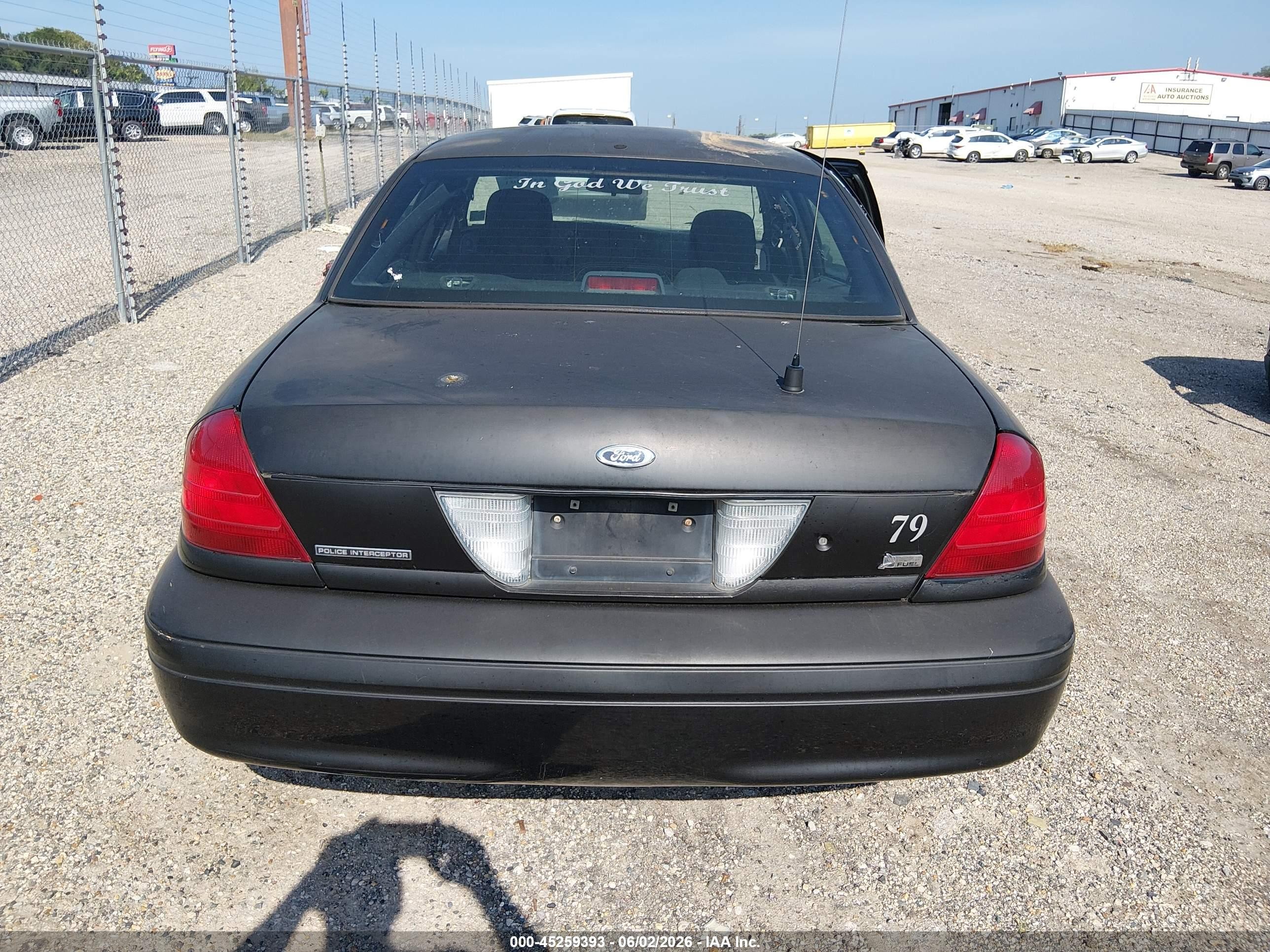 2009 Ford Crown Victoria Police/police Interceptor Black vin: 2FAHP71V99X145575