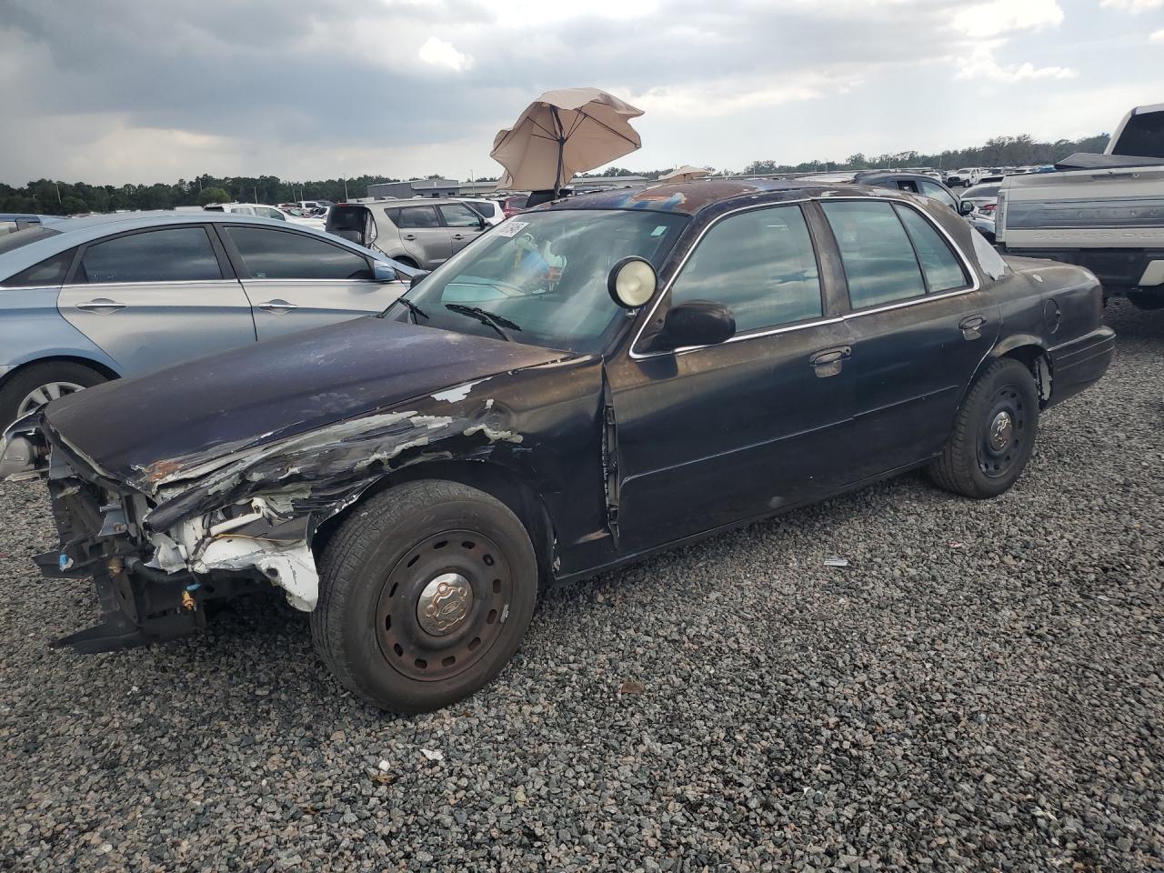 2004 Ford Crown Victoria Police Interceptor Черный vin: 2FAHP71W34X154662