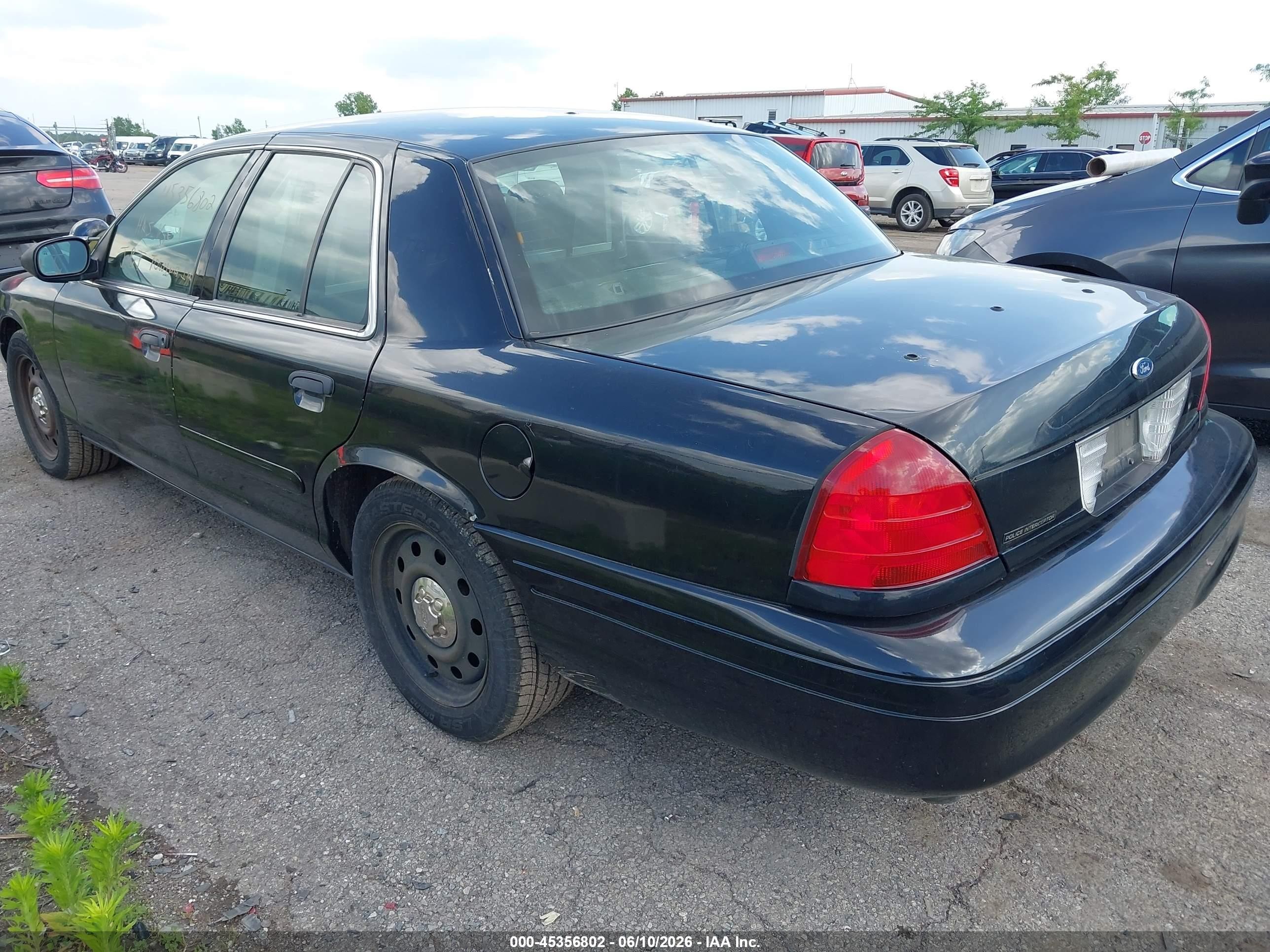 2006 Ford Crown Victoria Police/police Interceptor Black vin: 2FAHP71W66X123151