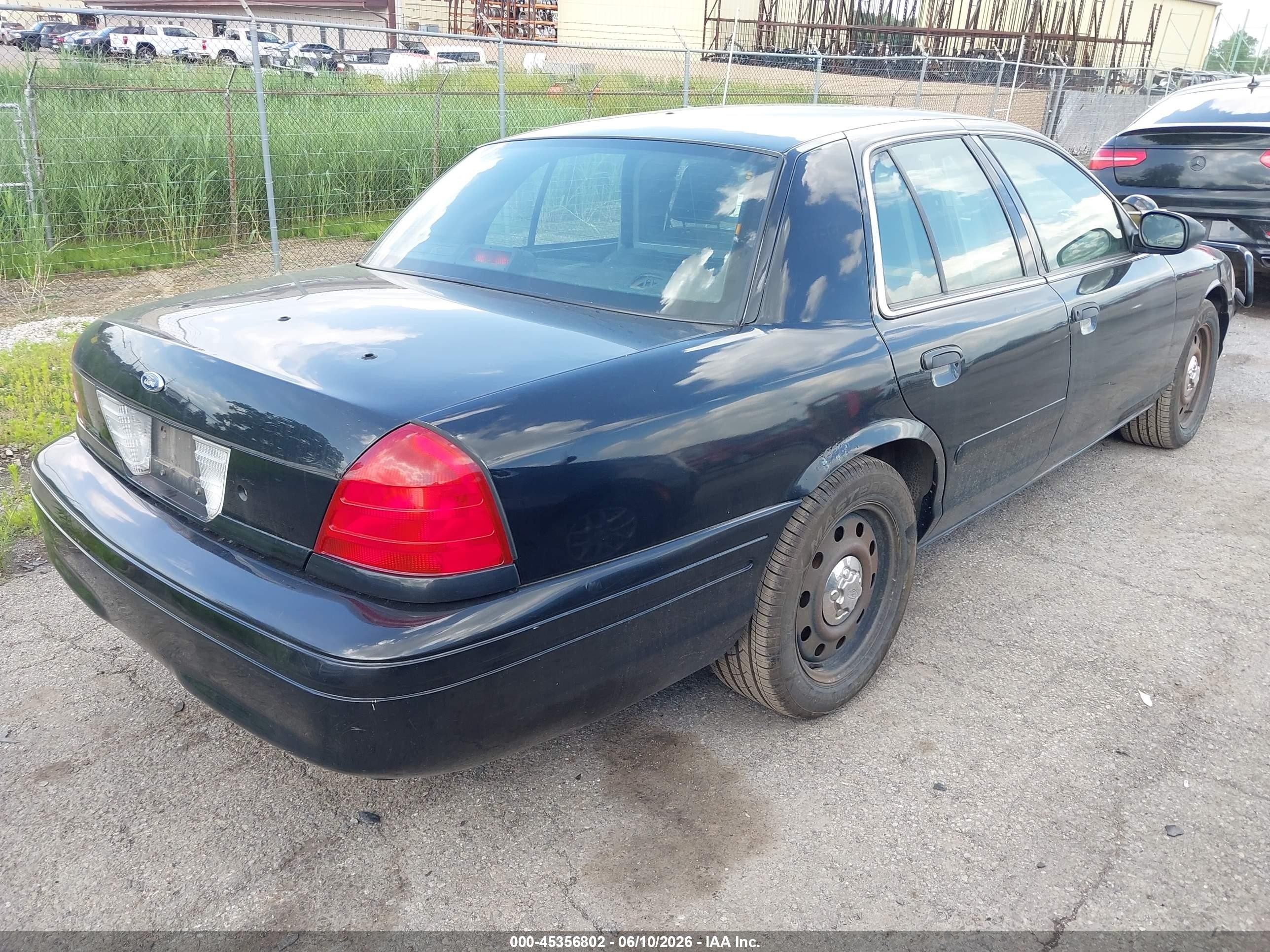 2006 Ford Crown Victoria Police/police Interceptor Black vin: 2FAHP71W66X123151