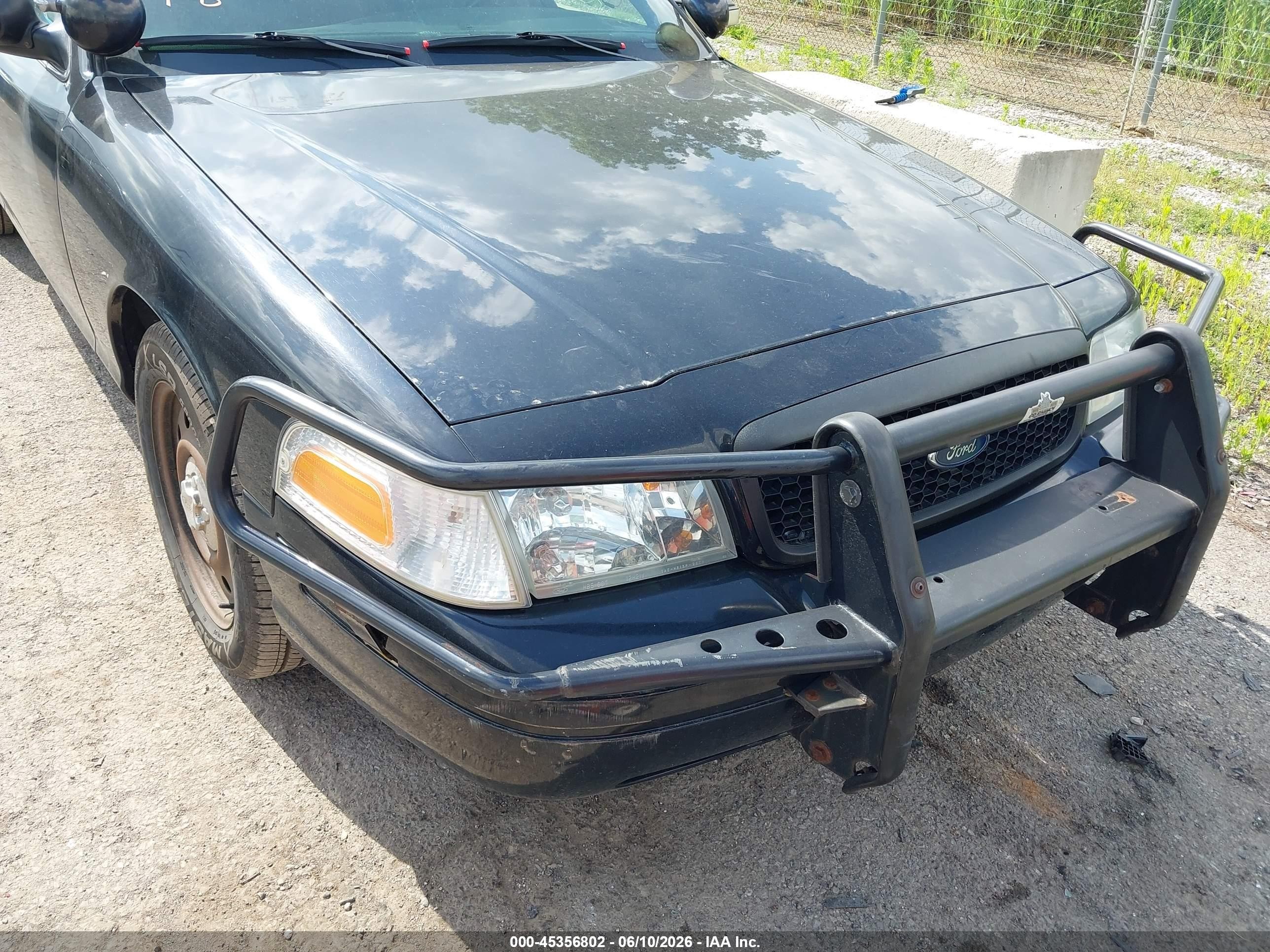2006 Ford Crown Victoria Police/police Interceptor Black vin: 2FAHP71W66X123151