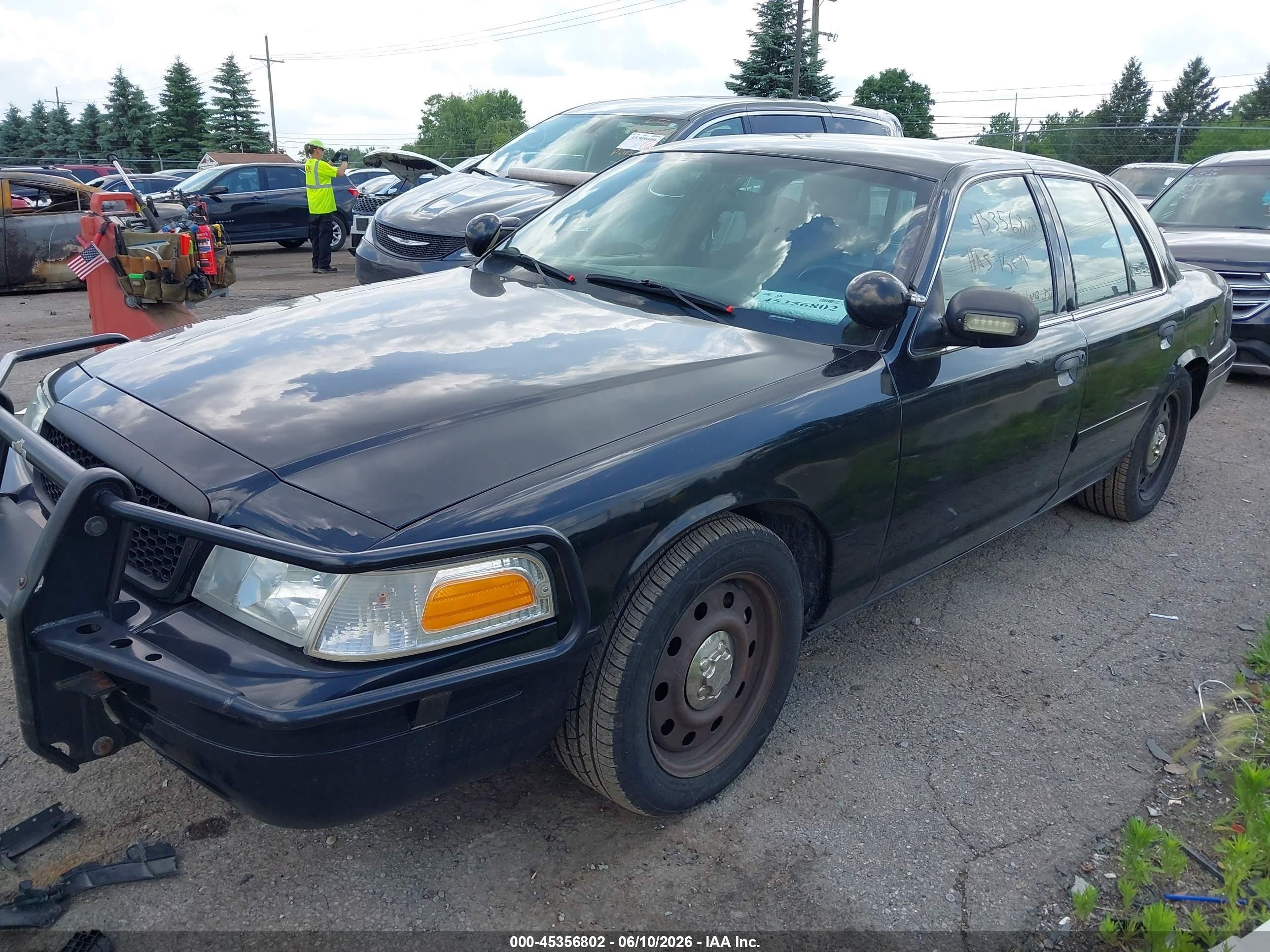 2006 Ford Crown Victoria Police/police Interceptor Black vin: 2FAHP71W66X123151