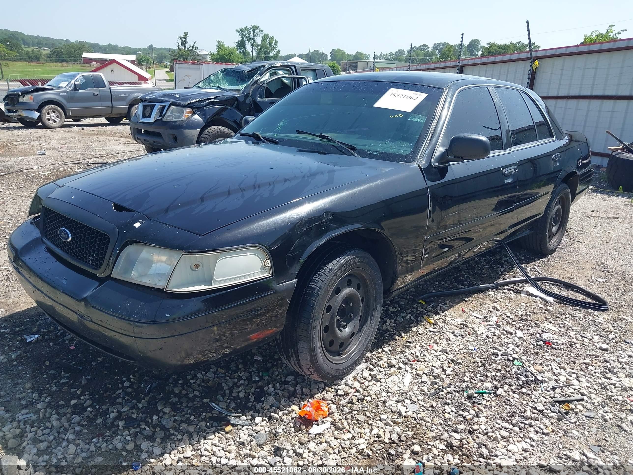 2007 Ford Crown Victoria Police/police Interceptor Black vin: 2FAHP71W67X149783